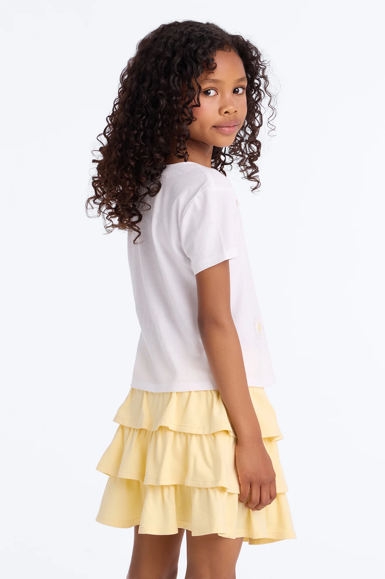 Mini Delightful Daisies Skirt Set - Yellow/combo - Image 5