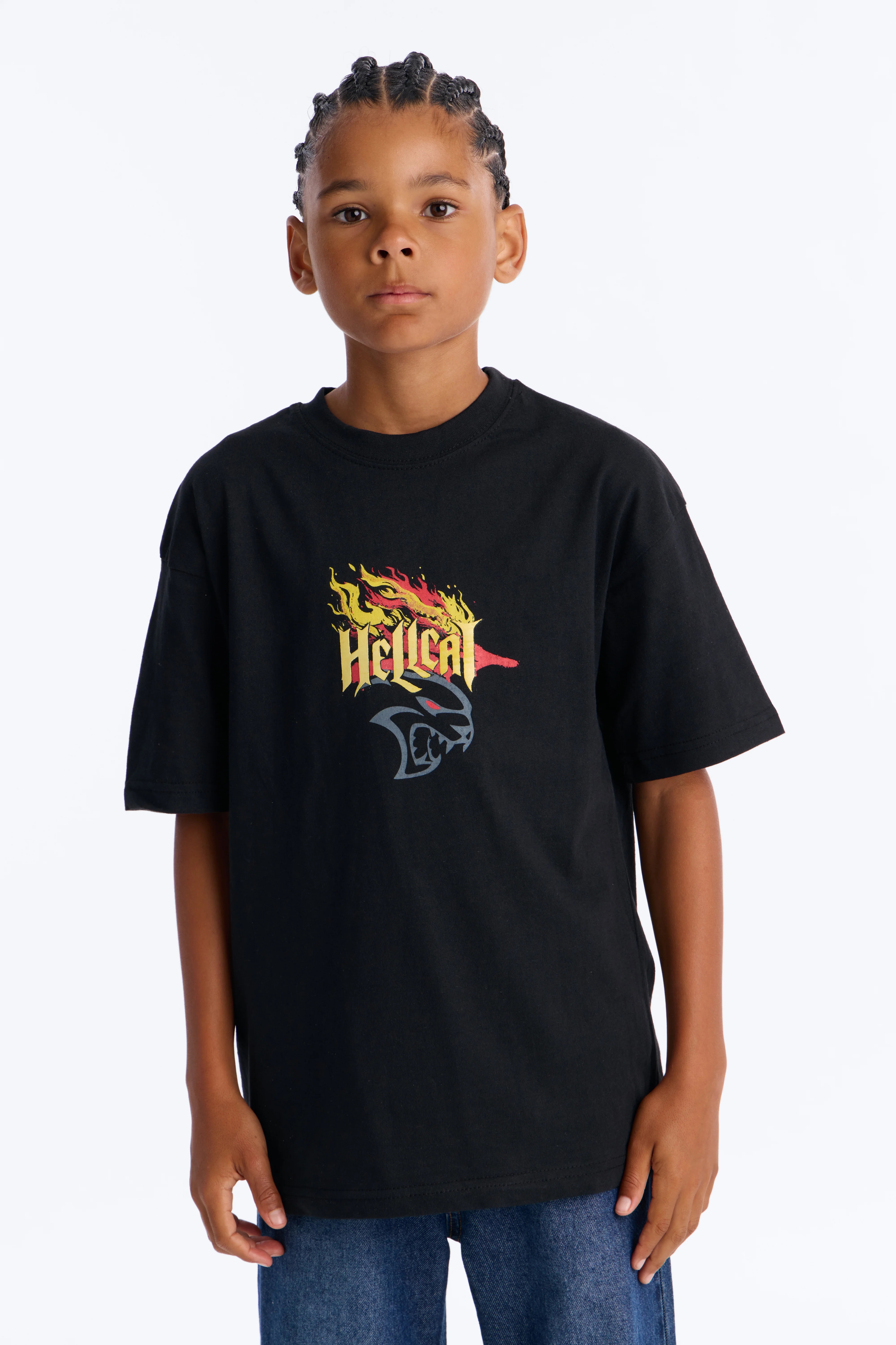 Mini Dodge Hellcat Born Bold Short Sleeve Tee - Black
