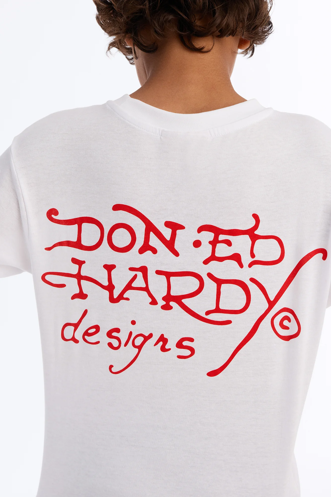 Mini Ed Hardy NYC Front/Back Short Sleeve Tee - White - Image 2