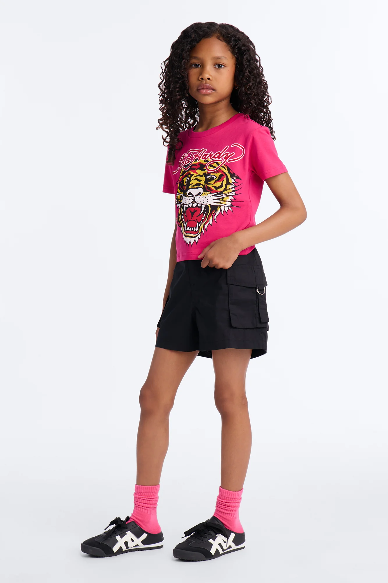 Mini Ezra Poplin Shorts - Black