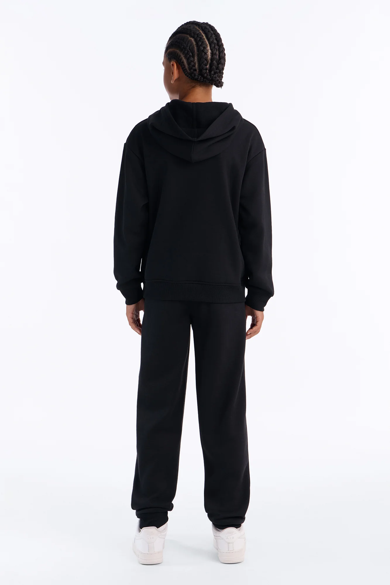 Mini Figure It Out Fleece Jogger Pant Set - Black - Image 3