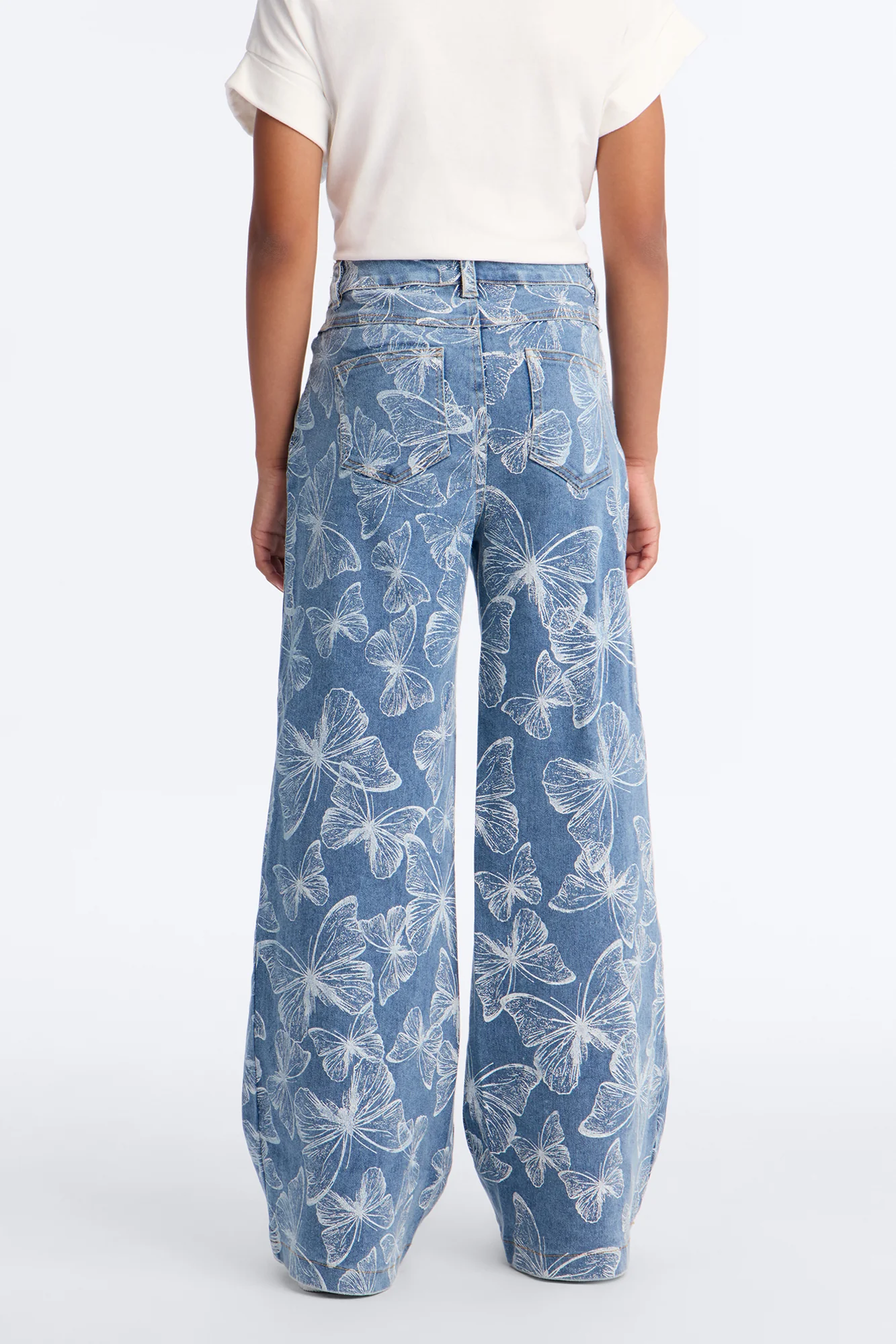 Mini Fly Away Printed Jeans - Dark Wash - Image 3