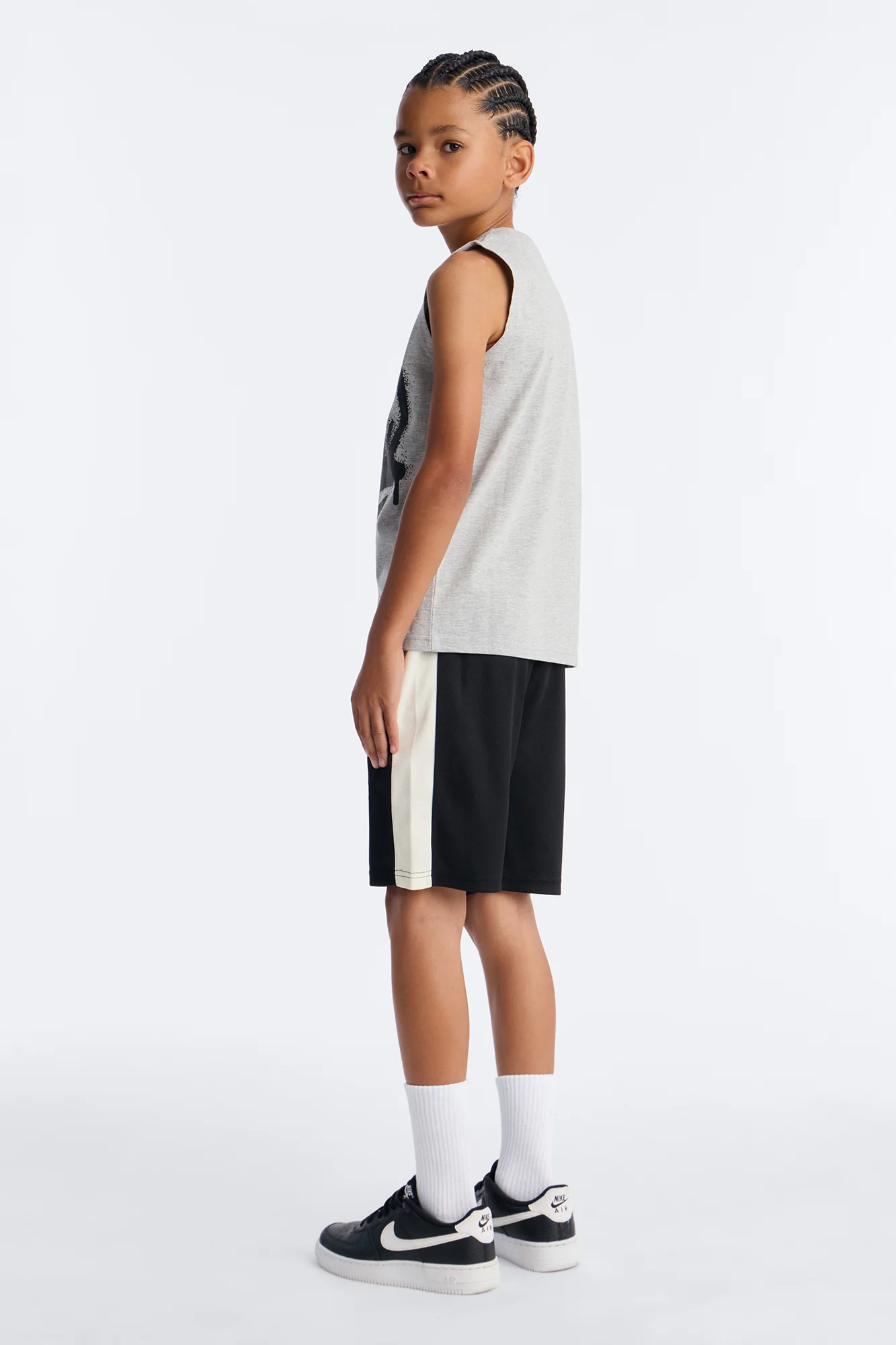 Mini Forever A King Mesh Short Set - Heather/Combo - Image 4