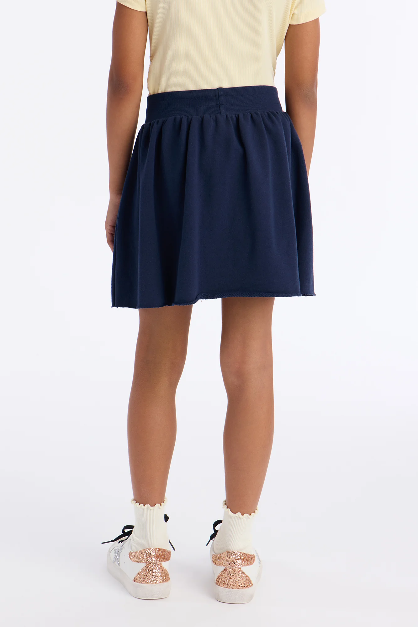 Mini Gabby French Terry Skirt - Navy - Image 3