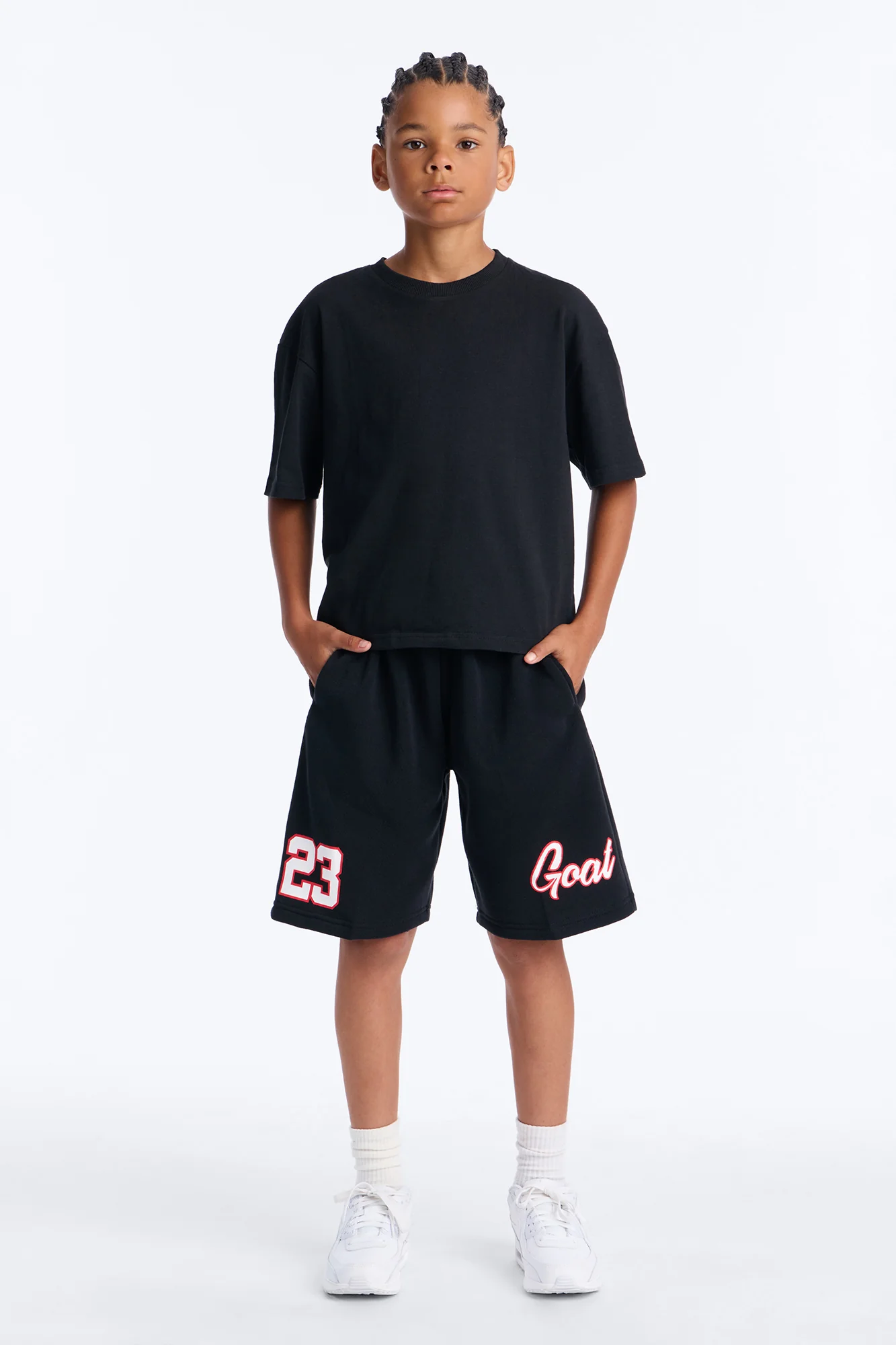Mini GOAT 23 Mesh Shorts - Black
