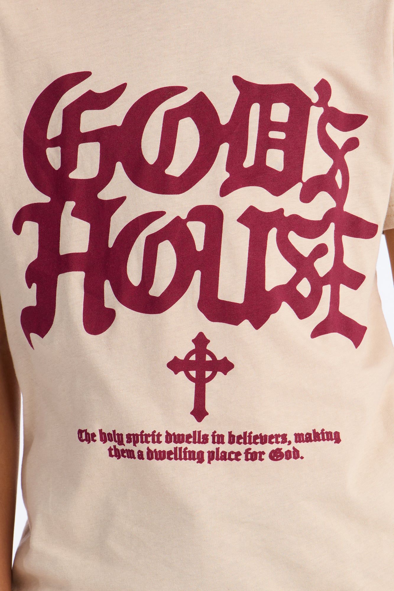 Mini God's House Short Sleeve Tee - Sand - Image 3
