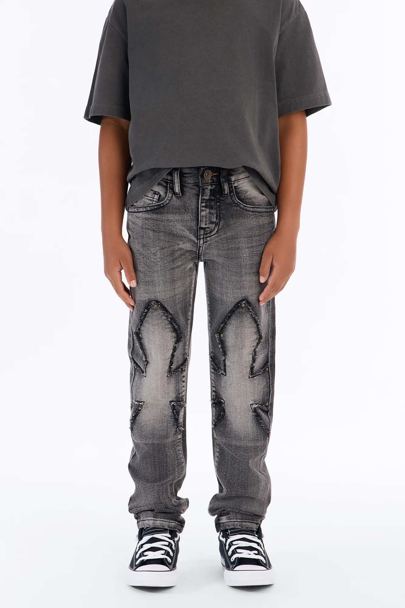 Mini He's Courageous Skinny Jeans - Black Wash - Image 2