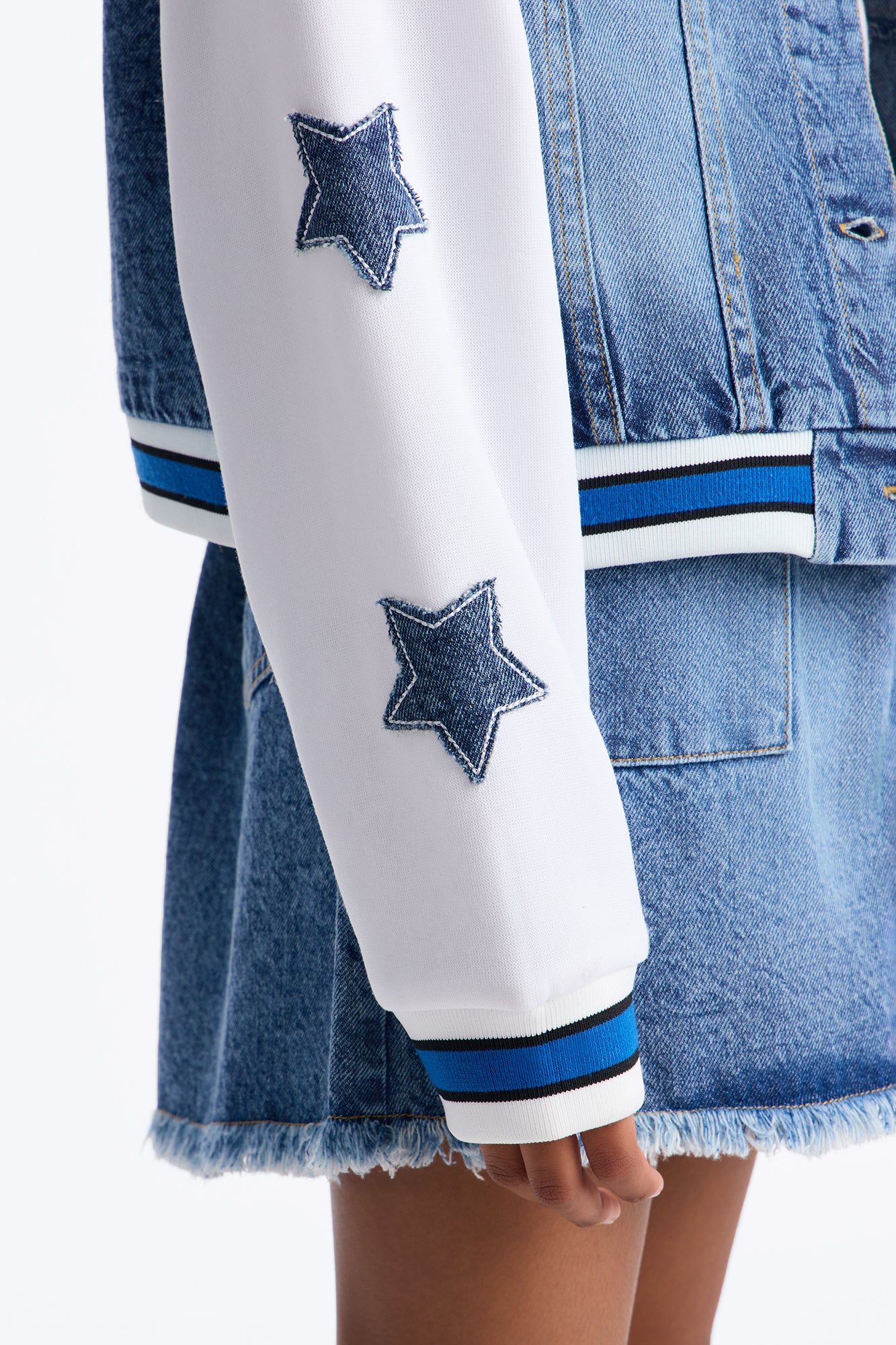 Mini Iconic Girls Only Denim Jacket - Medium Wash - Image 3