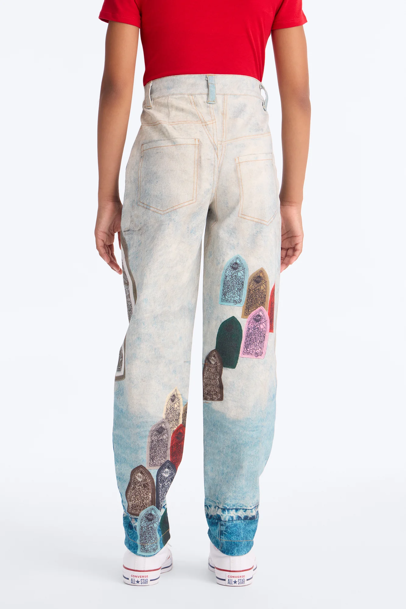 Mini I'm Everywhere Wide Leg Jeans - Blue/combo - Image 3