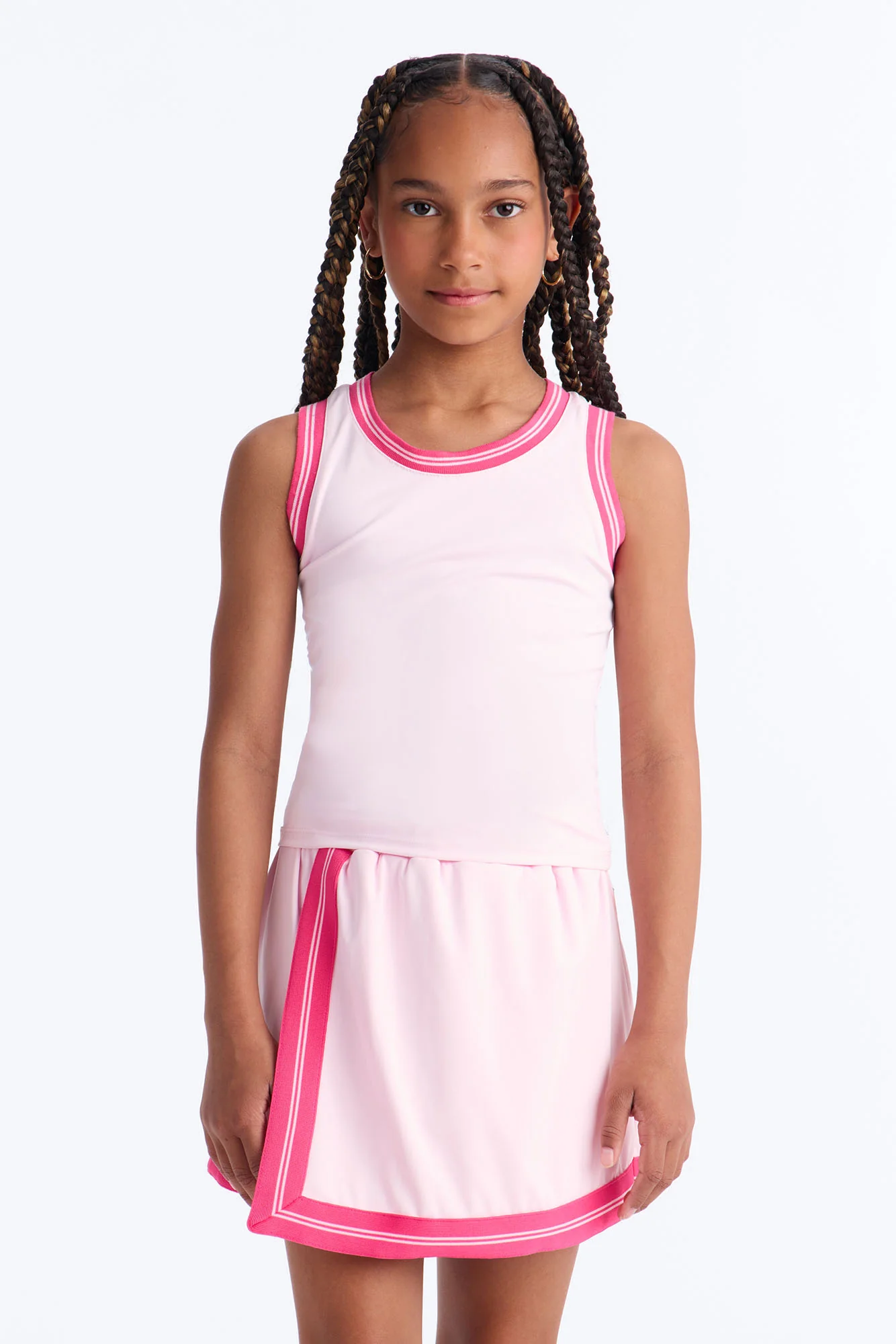 Mini Jade Active Skirt Set - Pink - Image 2