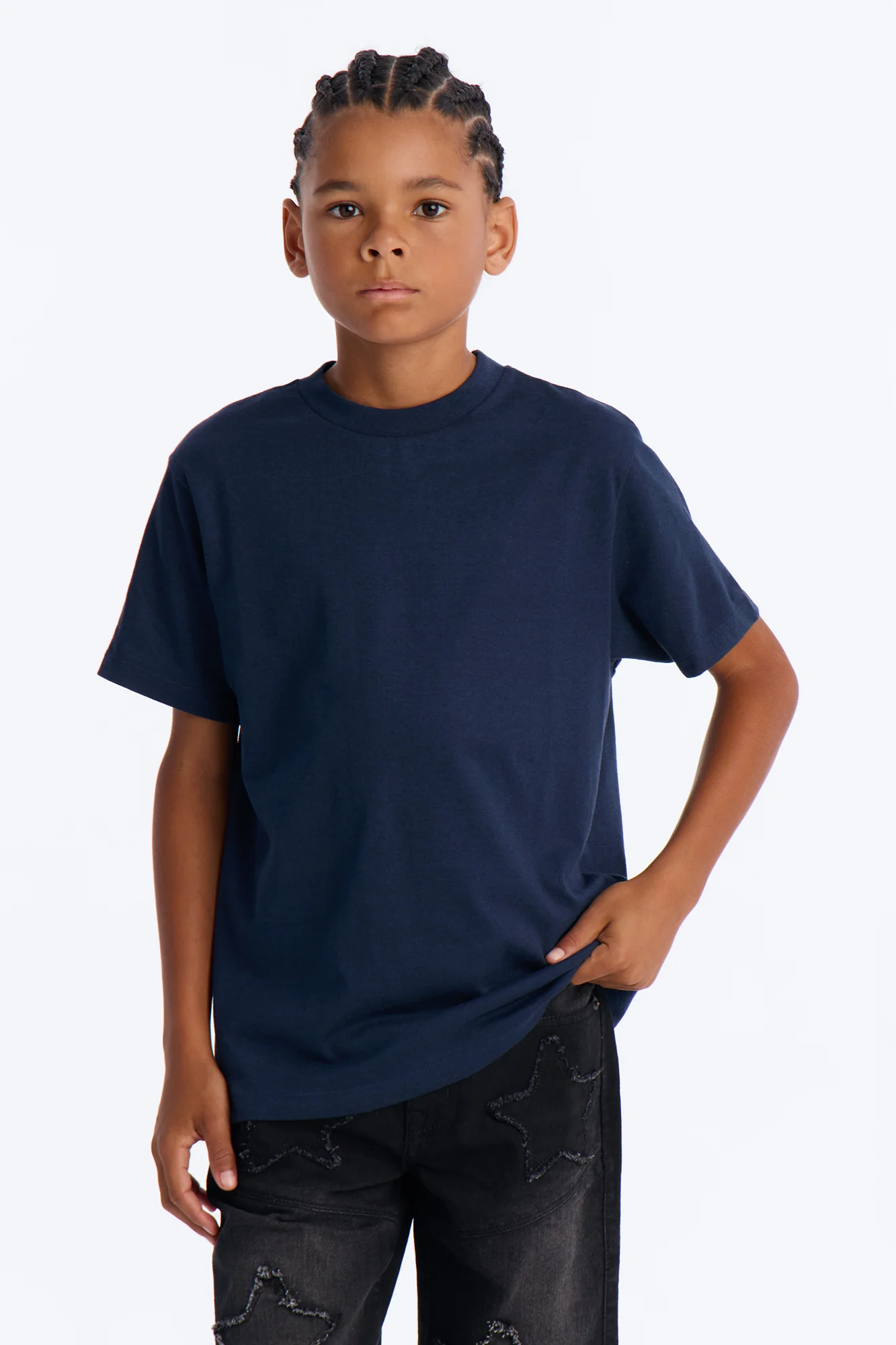 Mini Just The Right Time Short Sleeve Tee - Navy - Image 2