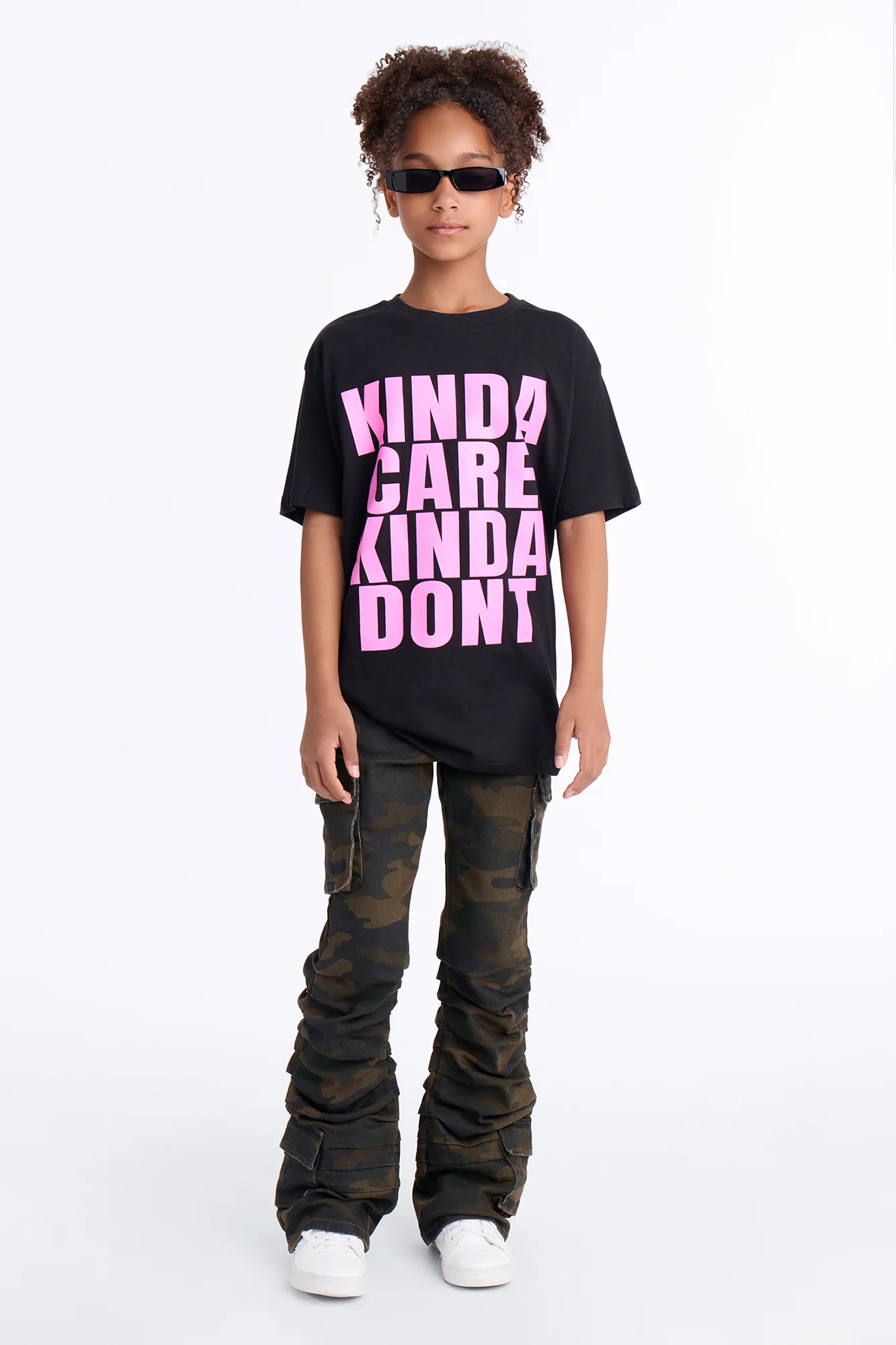 Mini Kinda Care Kinda Dont Short Sleeve Tee - Black - Image 4