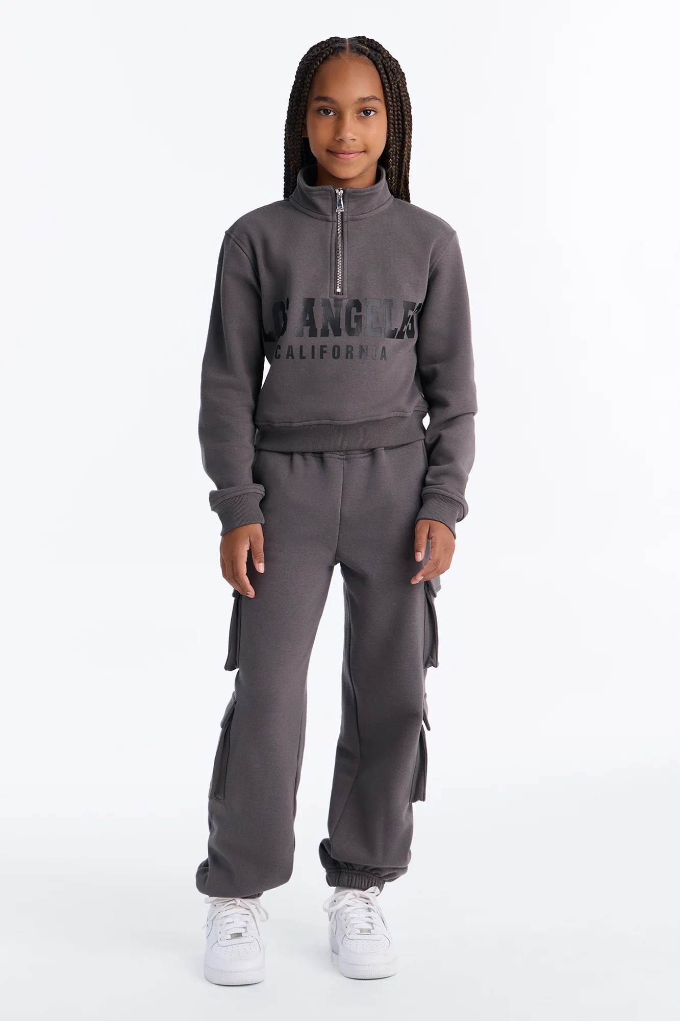 Mini Los Angeles Cargo Jogger Set - Acid Wash