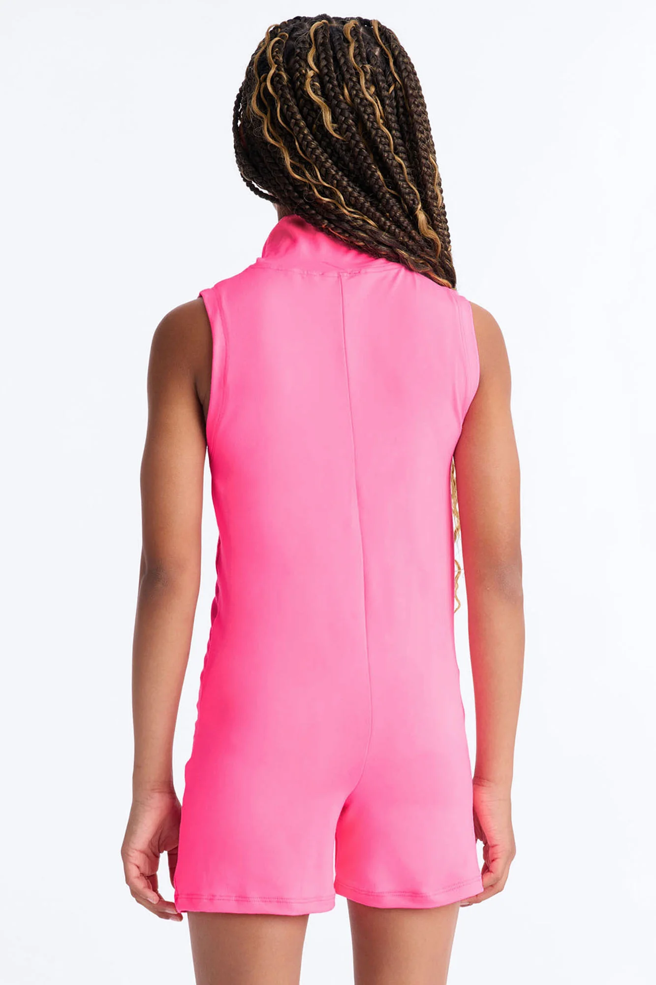 Mini Love Of The Game Sleeveless Romper - Pink - Image 2