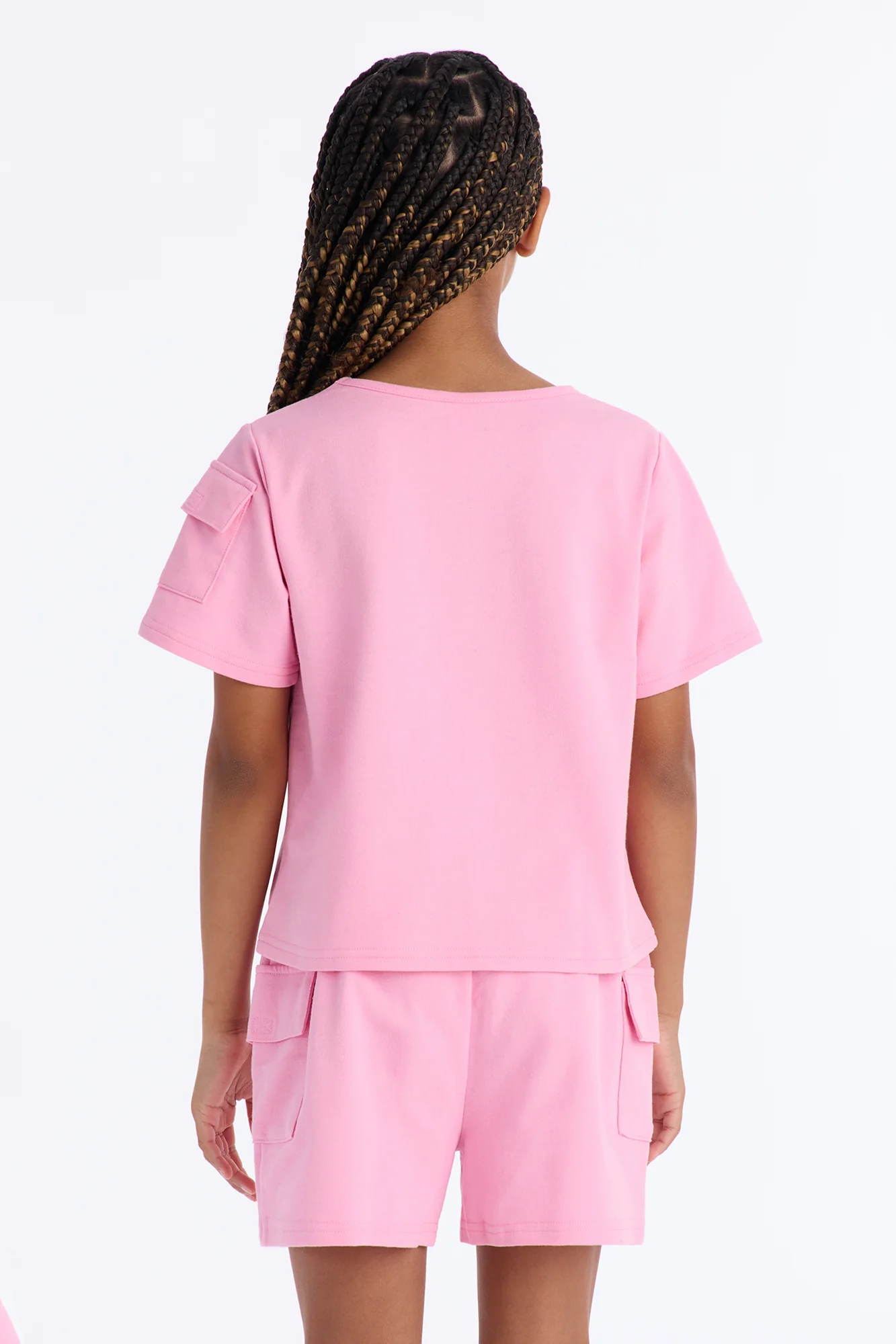 Mini Love Vibes Short Set - Pink - Image 4