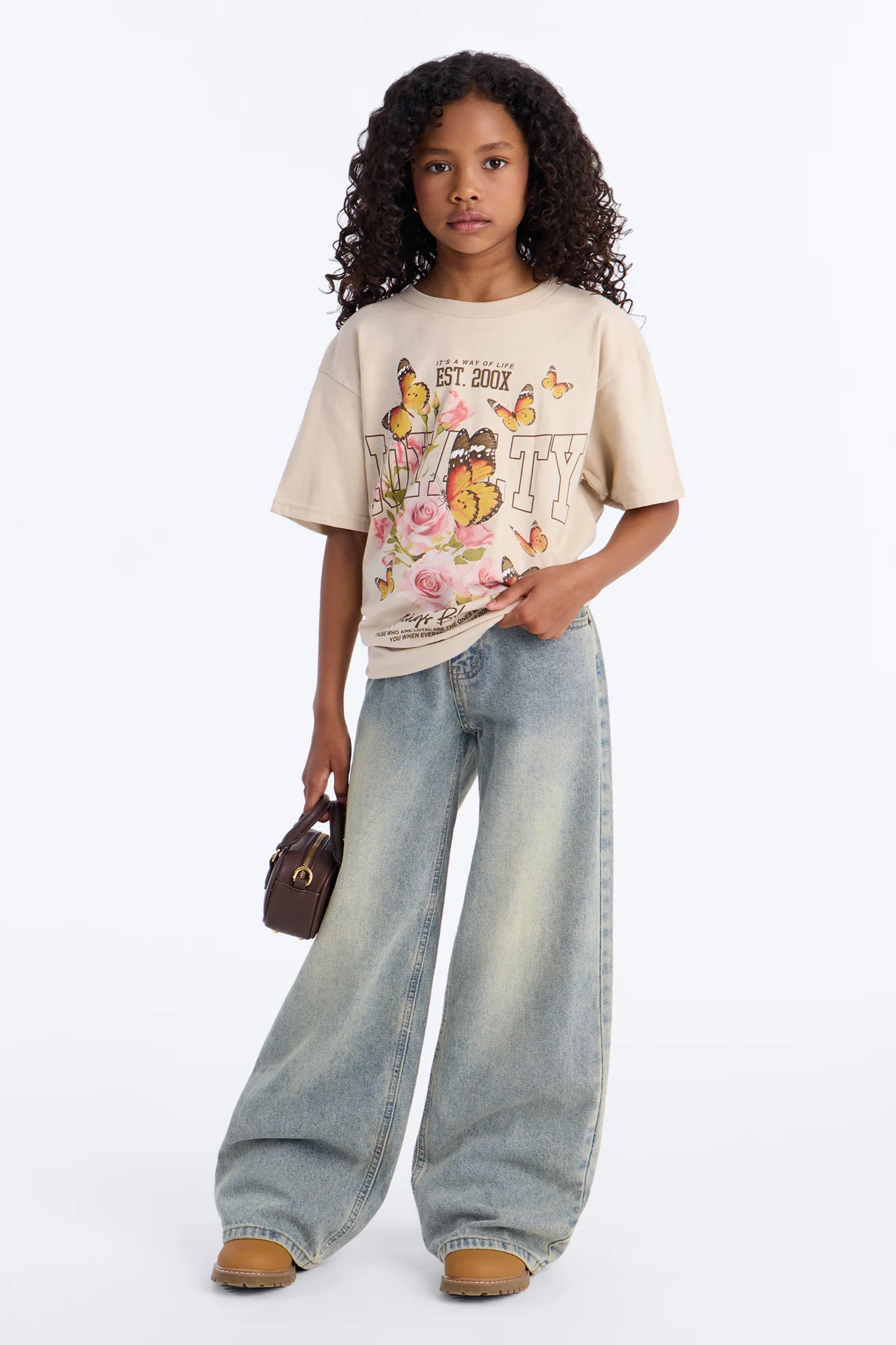 Mini Loyalty Always Blessed Tee - Sand - Image 2