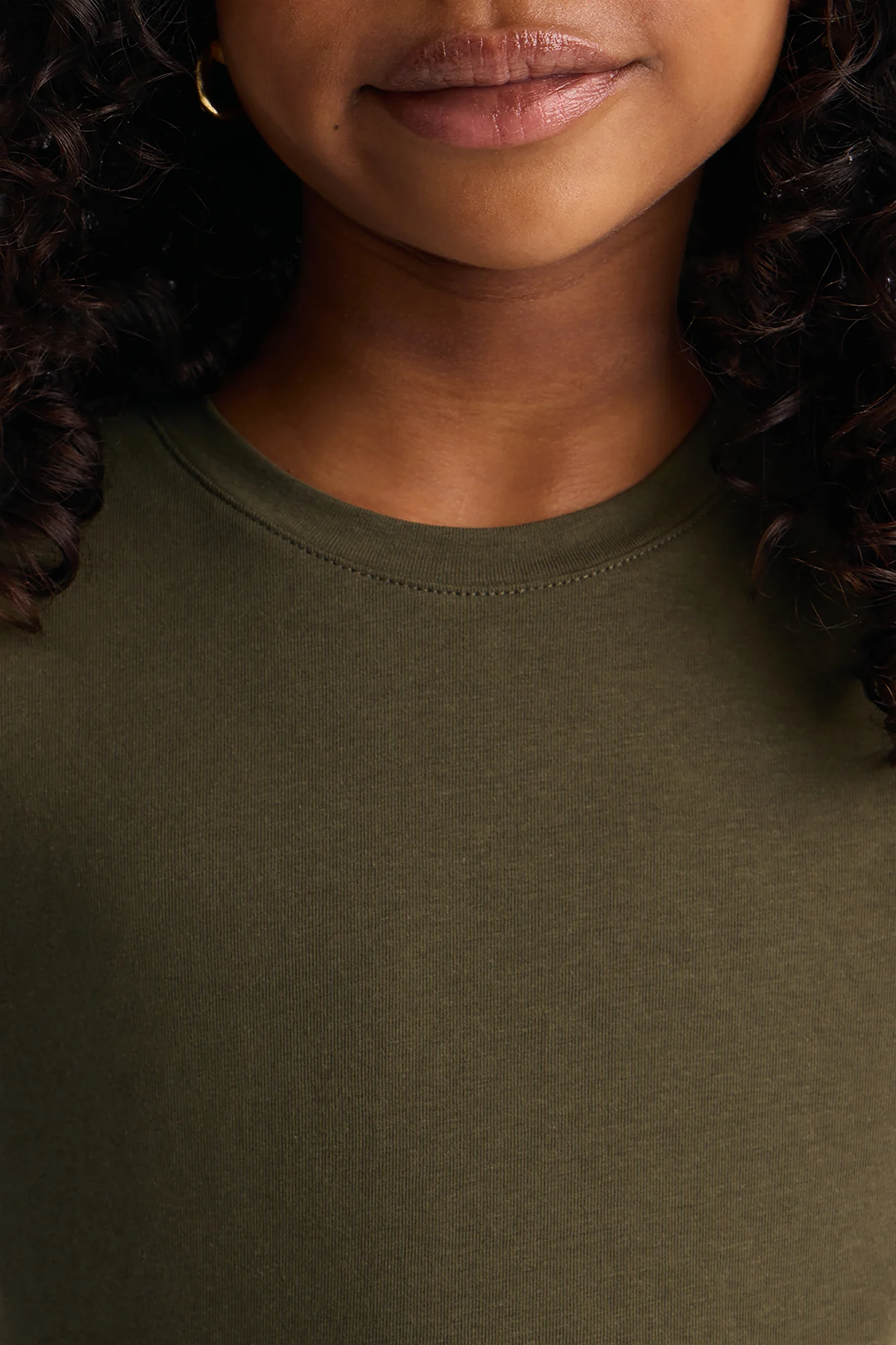 Mini My Everyday Crew Neck Tee - Olive - Image 4