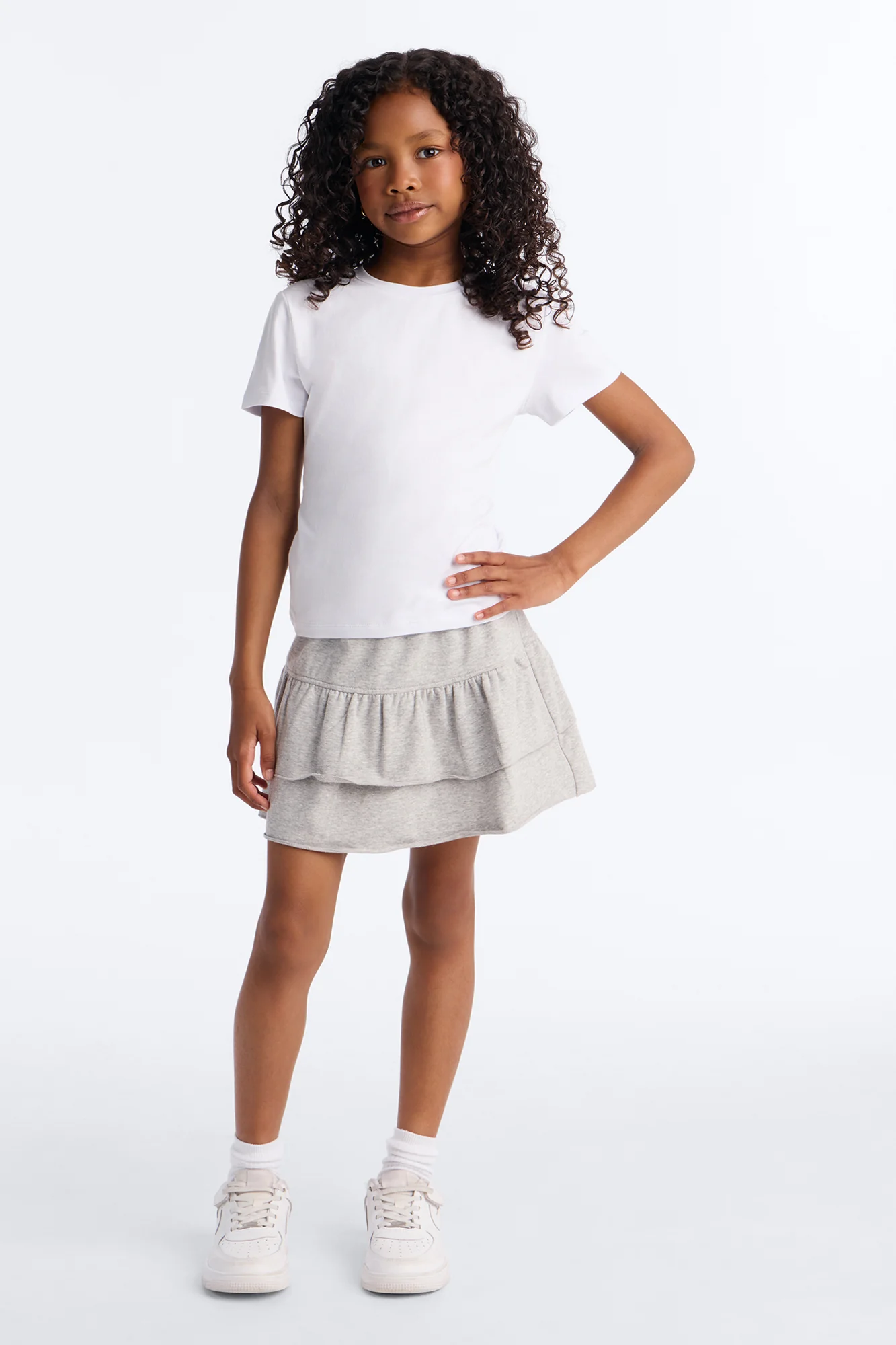Mini My Everyday Crew Neck Tee - White - Image 2