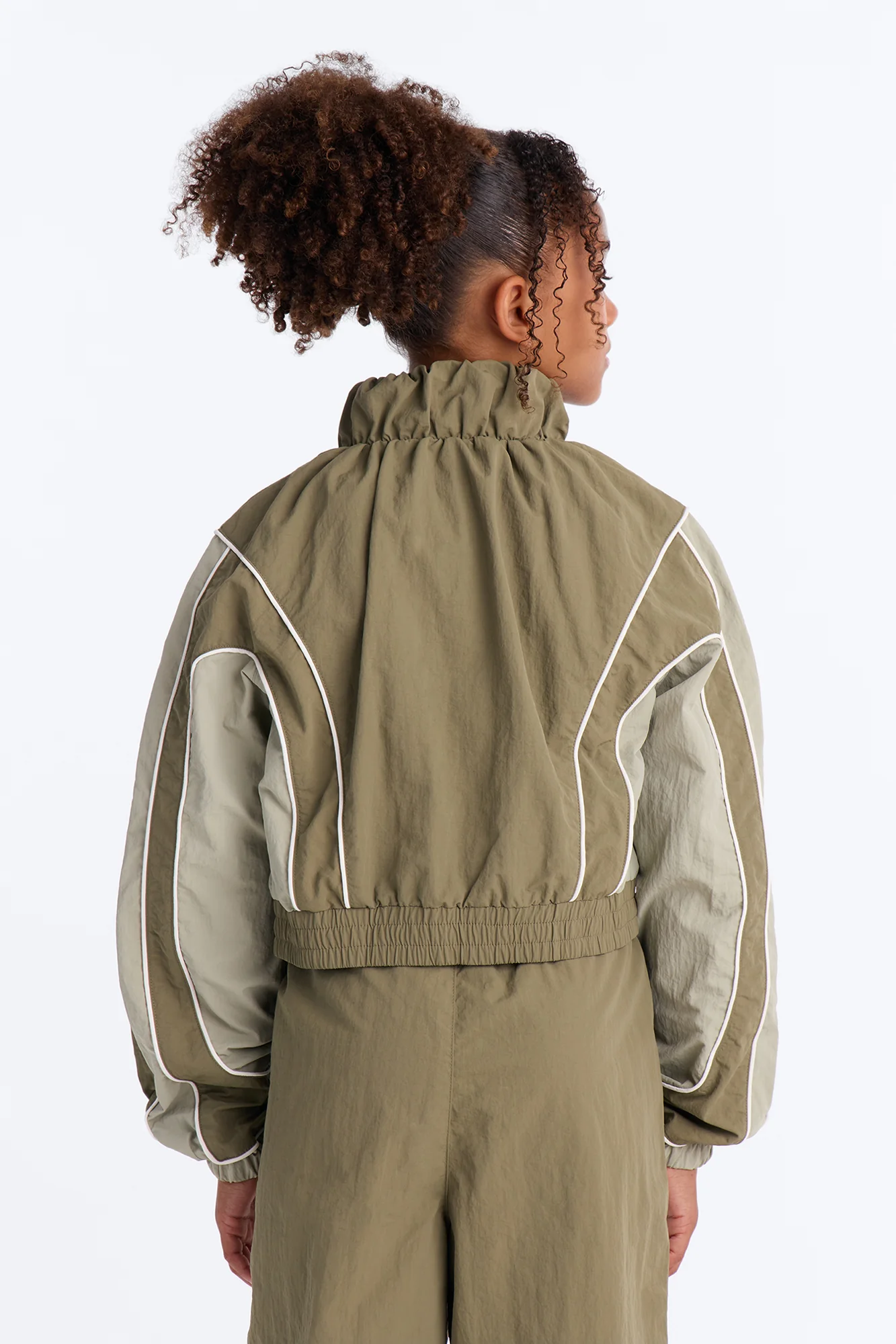 Mini New Era Colorblock Windbreaker Jacket - Sage - Image 5
