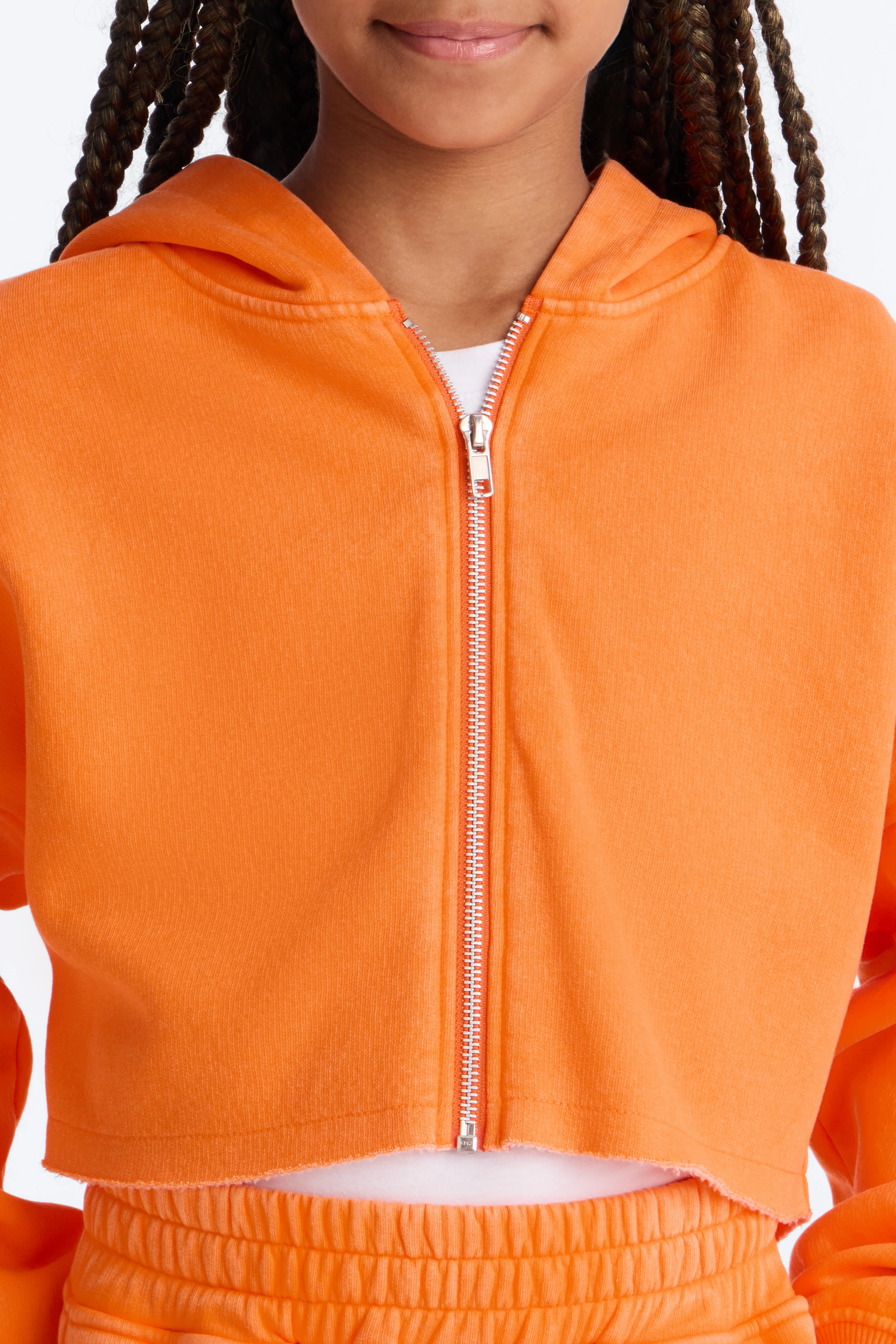 Mini On The Go Fleece Pant Set II - Orange - Image 4