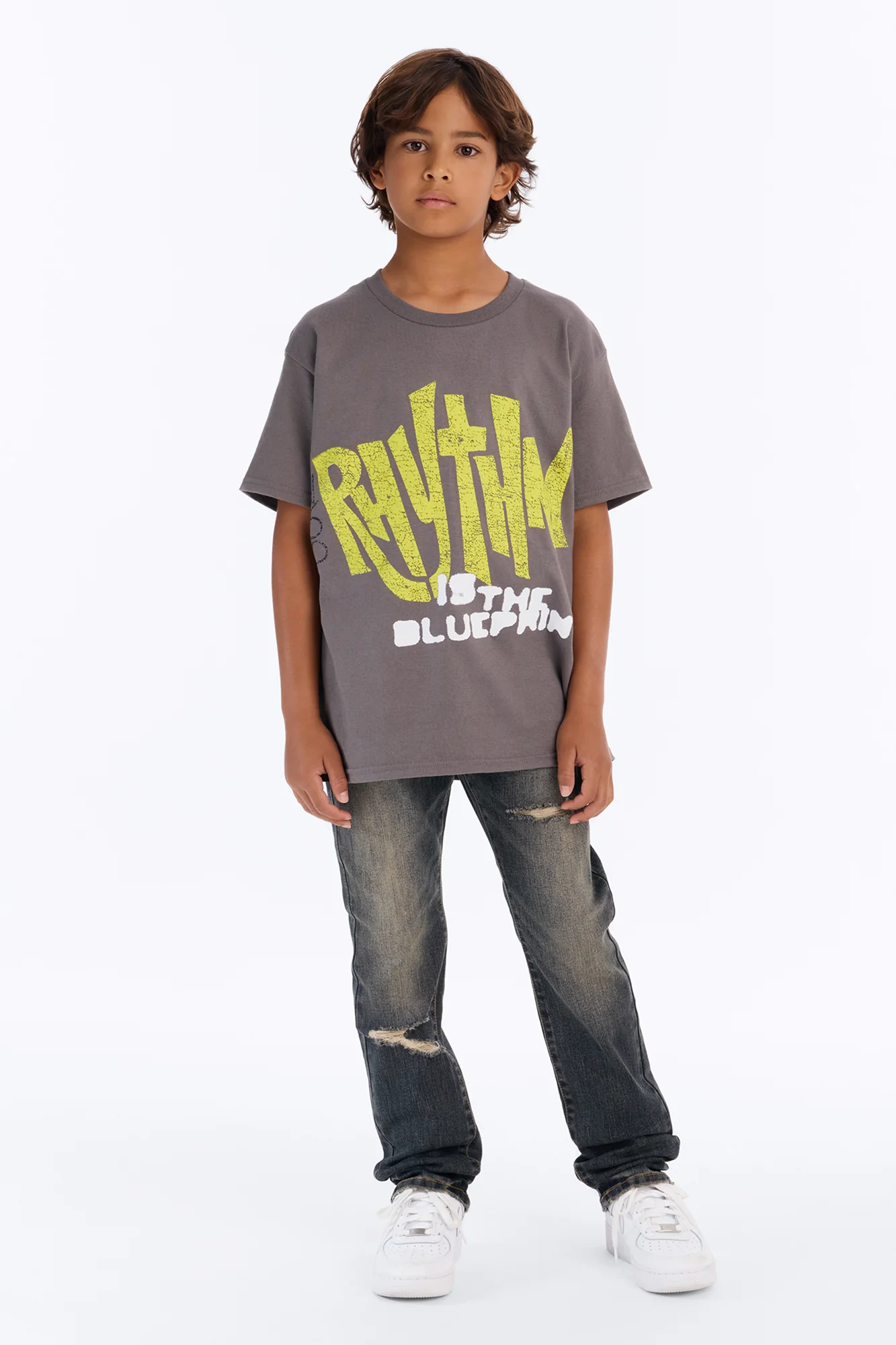 Mini Our Rhythm Short Sleeve Tee - Grey