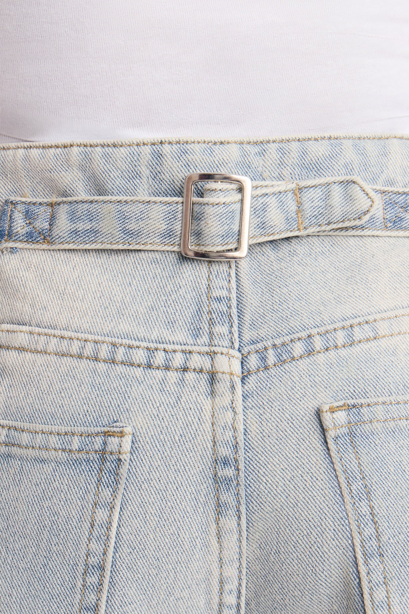 Mini Peace Of Mind Tinted Baggy Jeans - Light Wash - Image 4