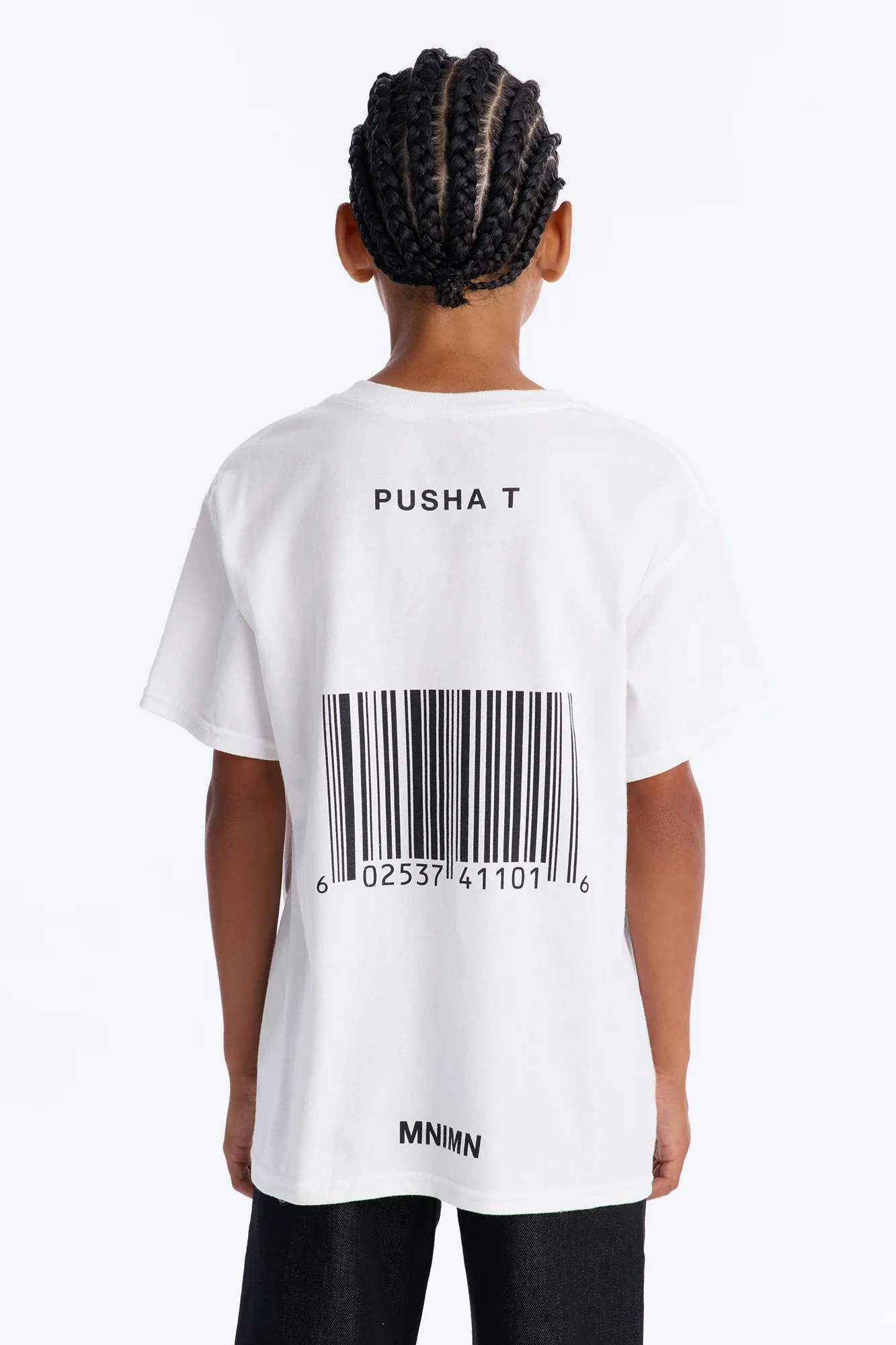 Mini Pusha T Front And Back Graphic Tee - White - Image 2