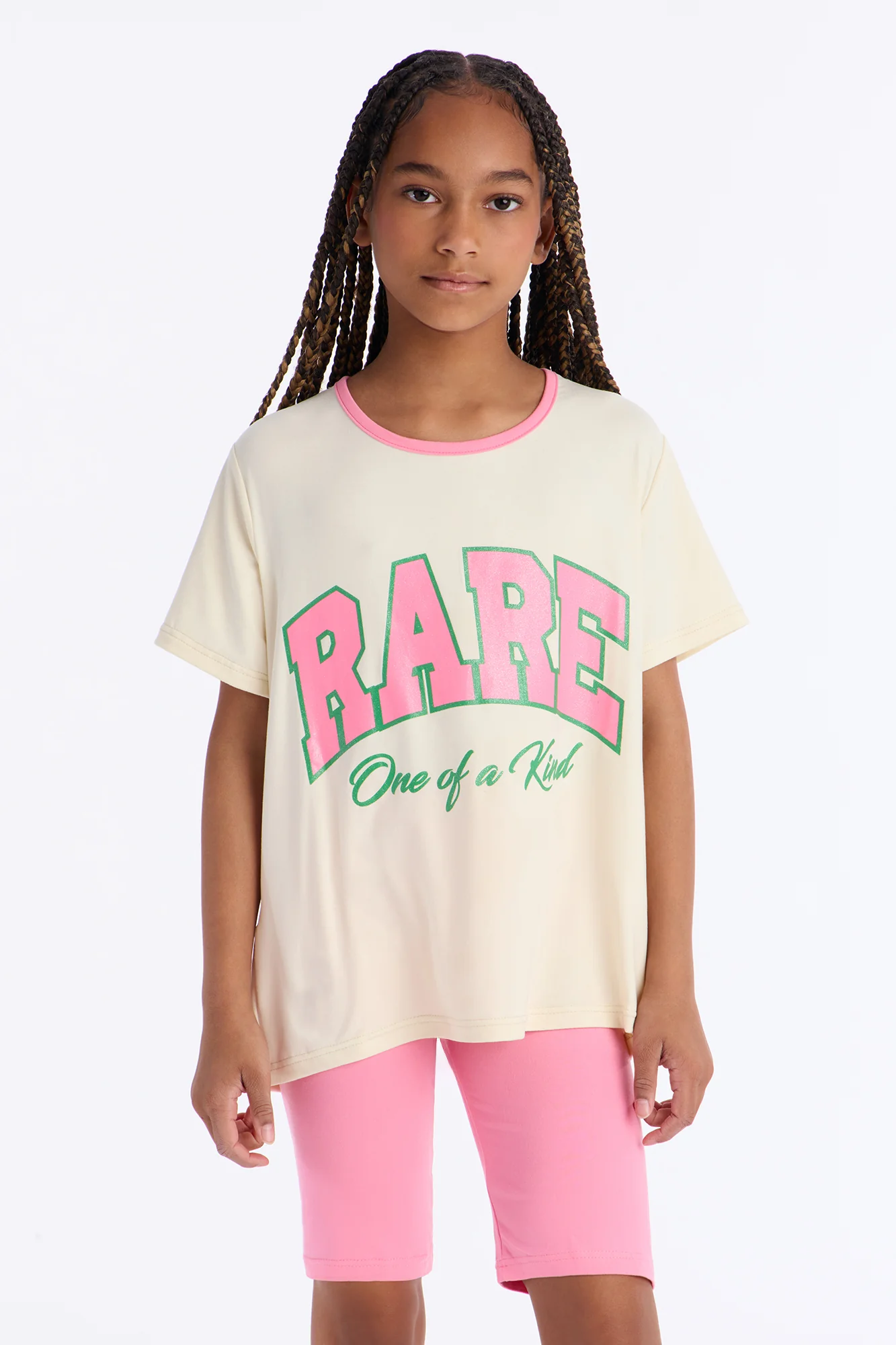 Mini Rare Bike Short Set - White/combo - Image 2