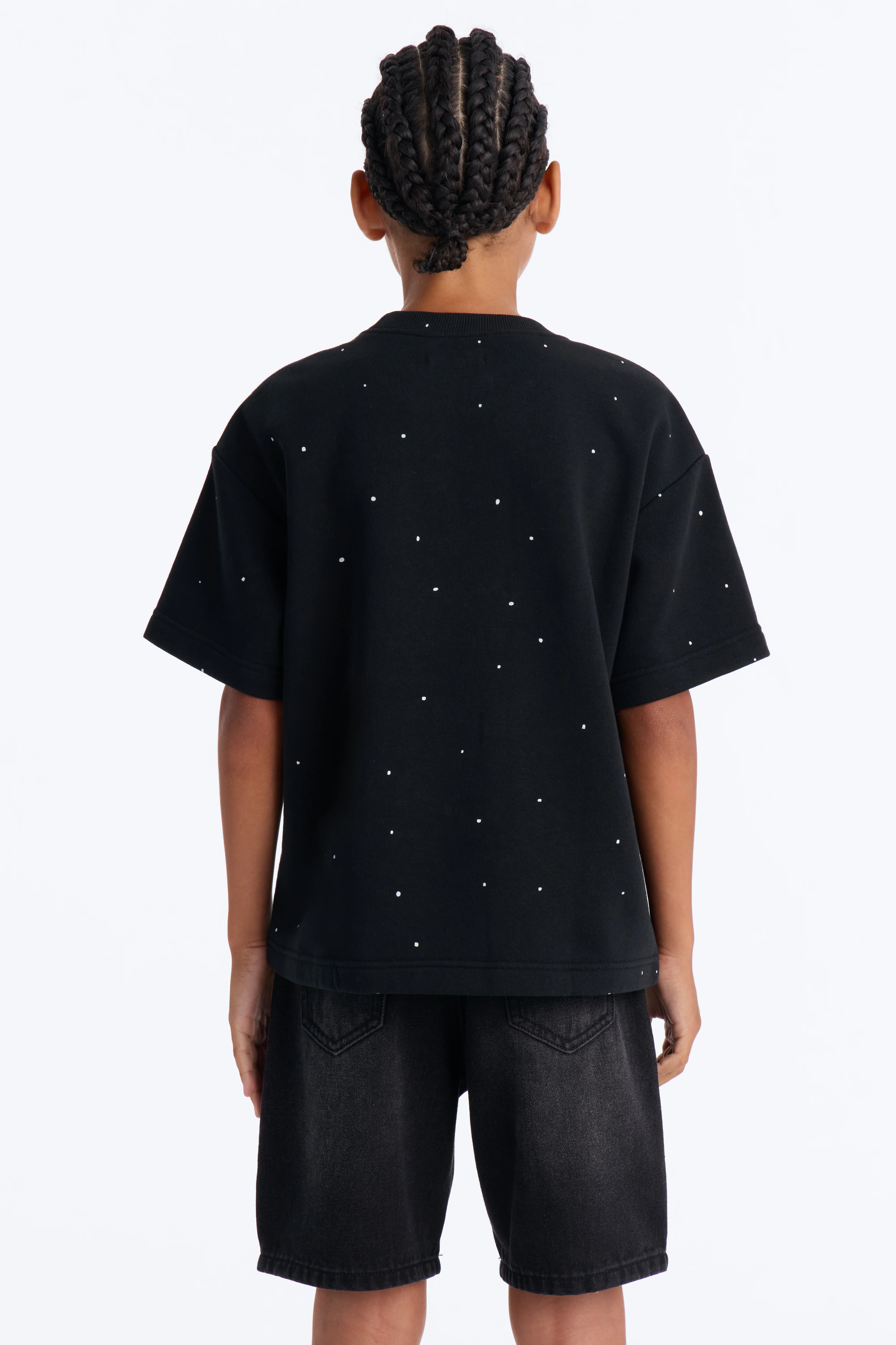 Mini Relaxed Heavensent 777 Short Sleeve Tee - Black Wash - Image 3