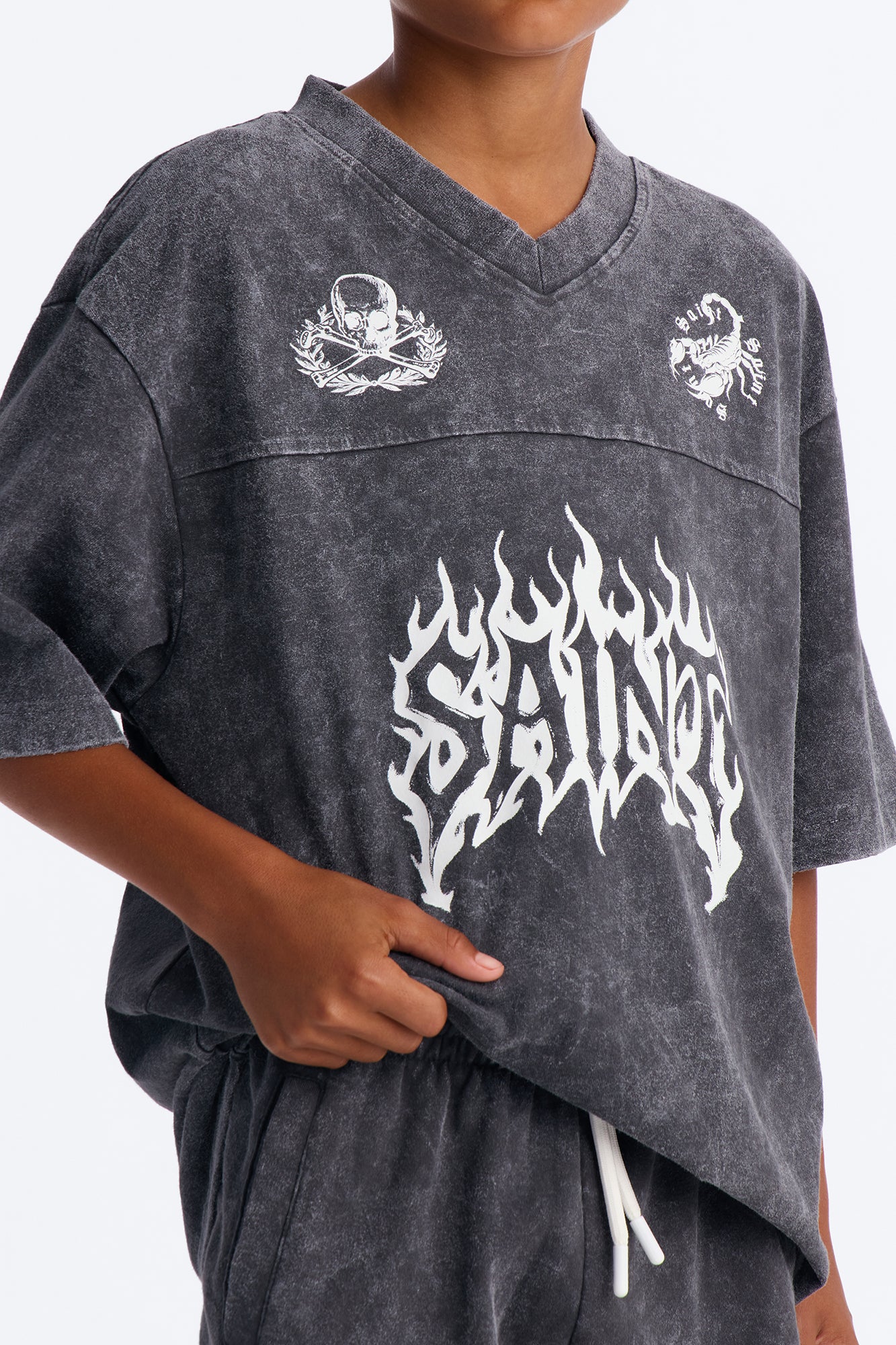 Mini Saint Forever Short Sleeve Jersey - Black Wash - Image 3