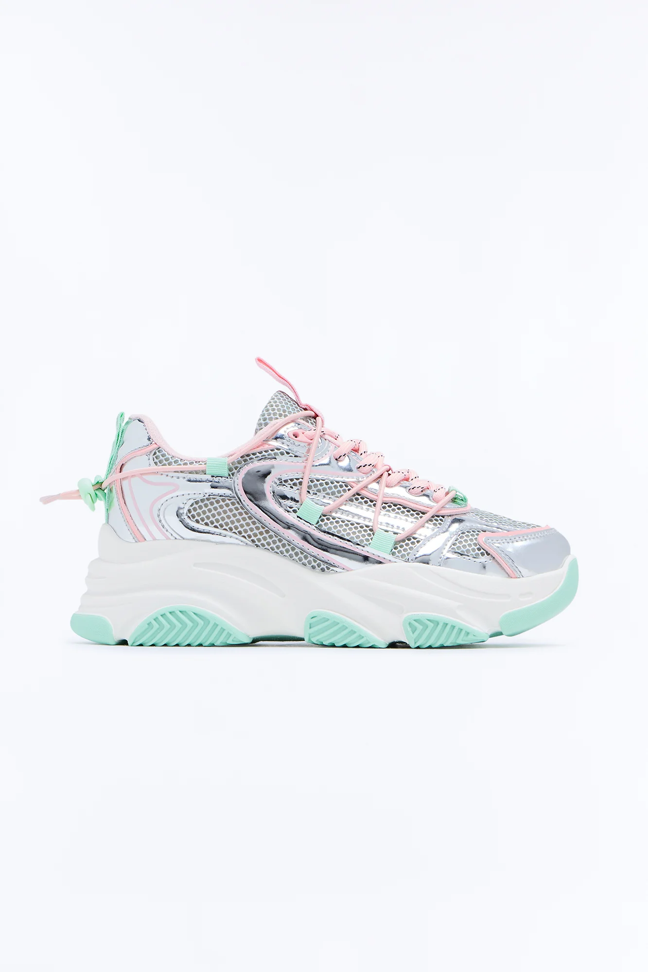 Mini Steve Madden So Excited Sneakers - Mint/combo - Image 2