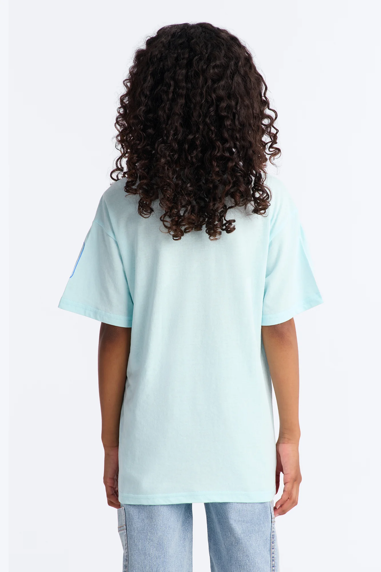 Mini Stitch And Angel Cosmic Dreams Short Sleeve Tee - Light Blue - Image 5