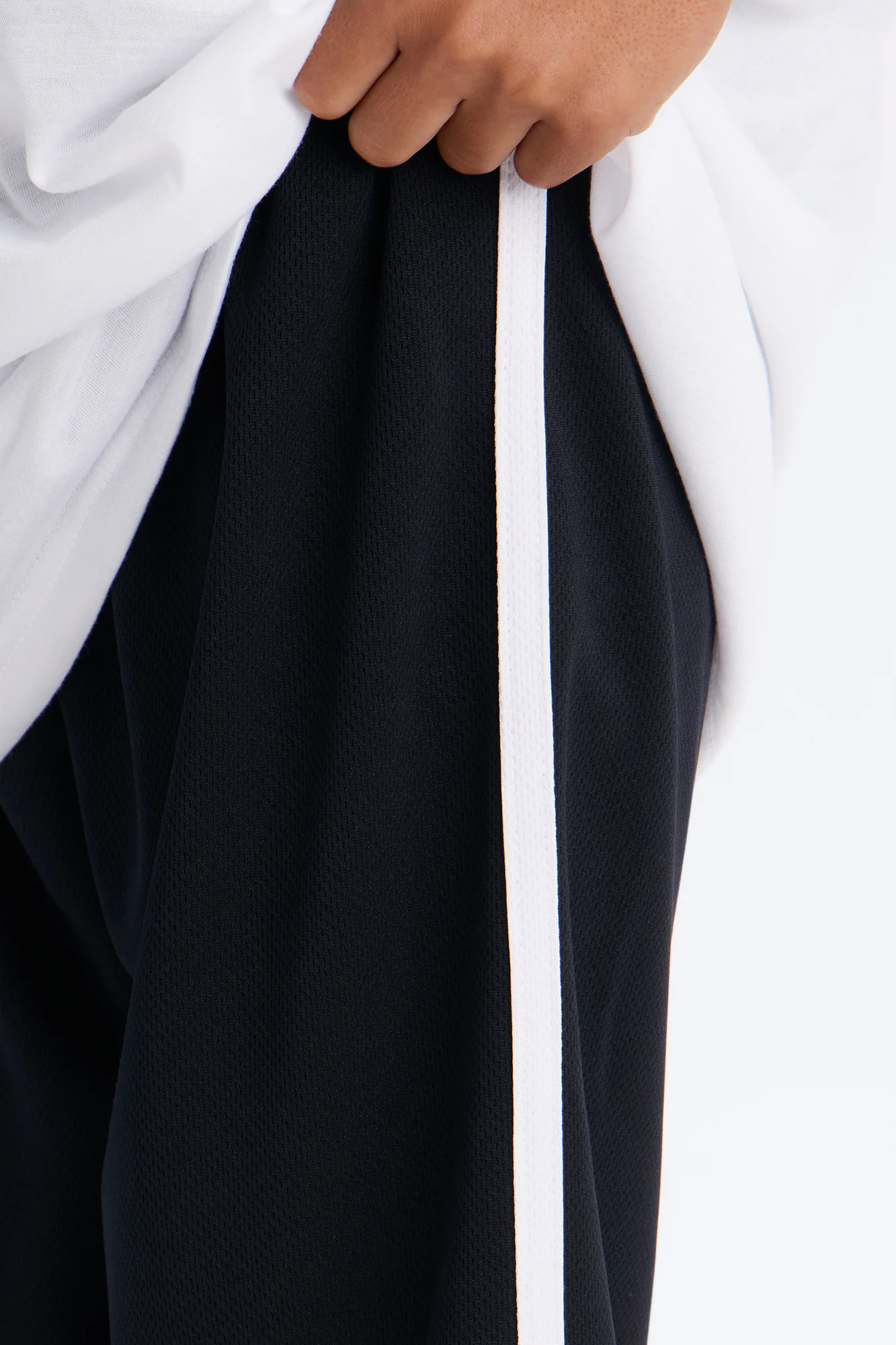 Mini Street Style Short Set - White/Black - Image 3