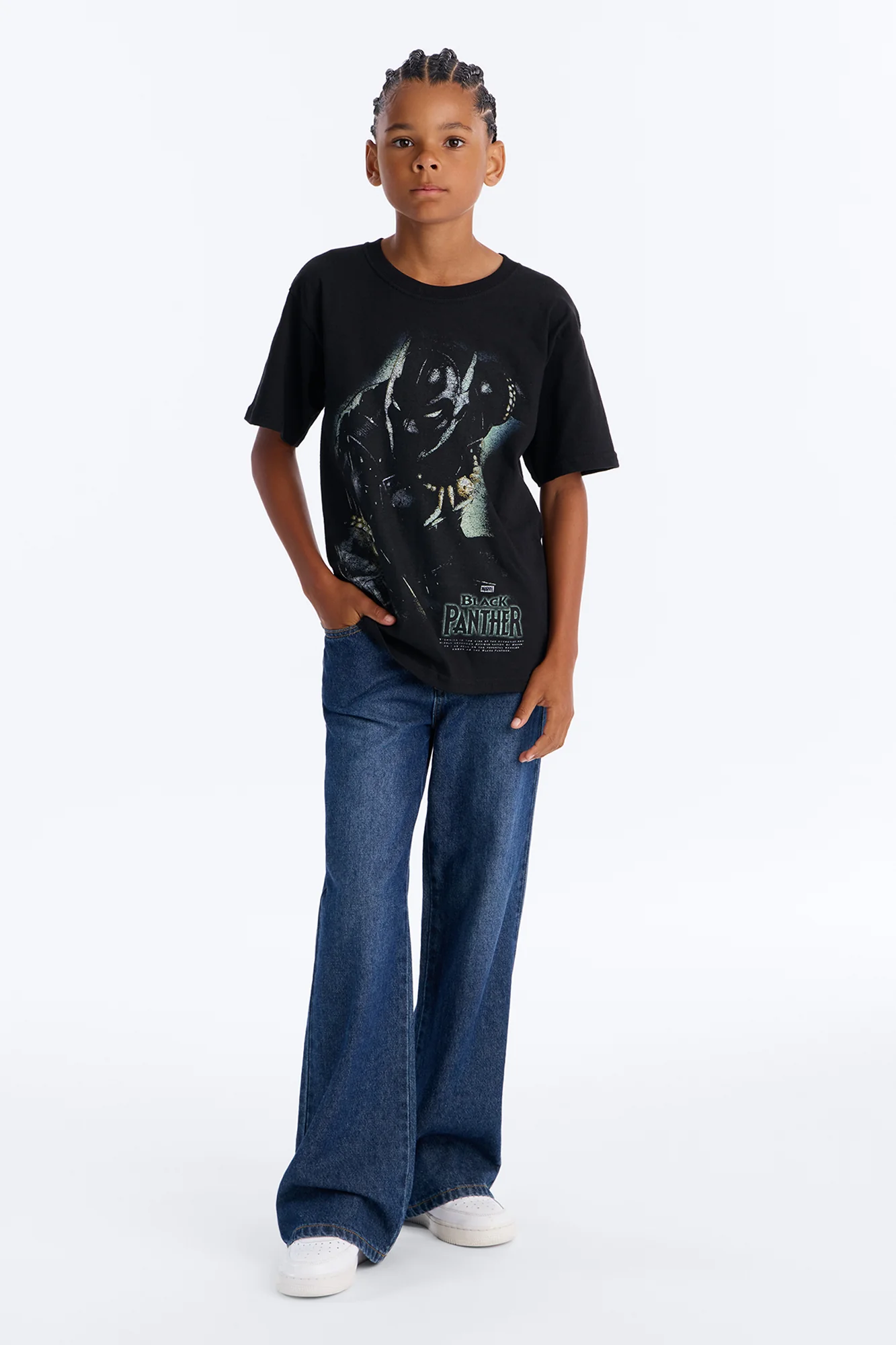 Mini T'Challa Of Wakanda Short Sleeve Tee - Black - Image 2
