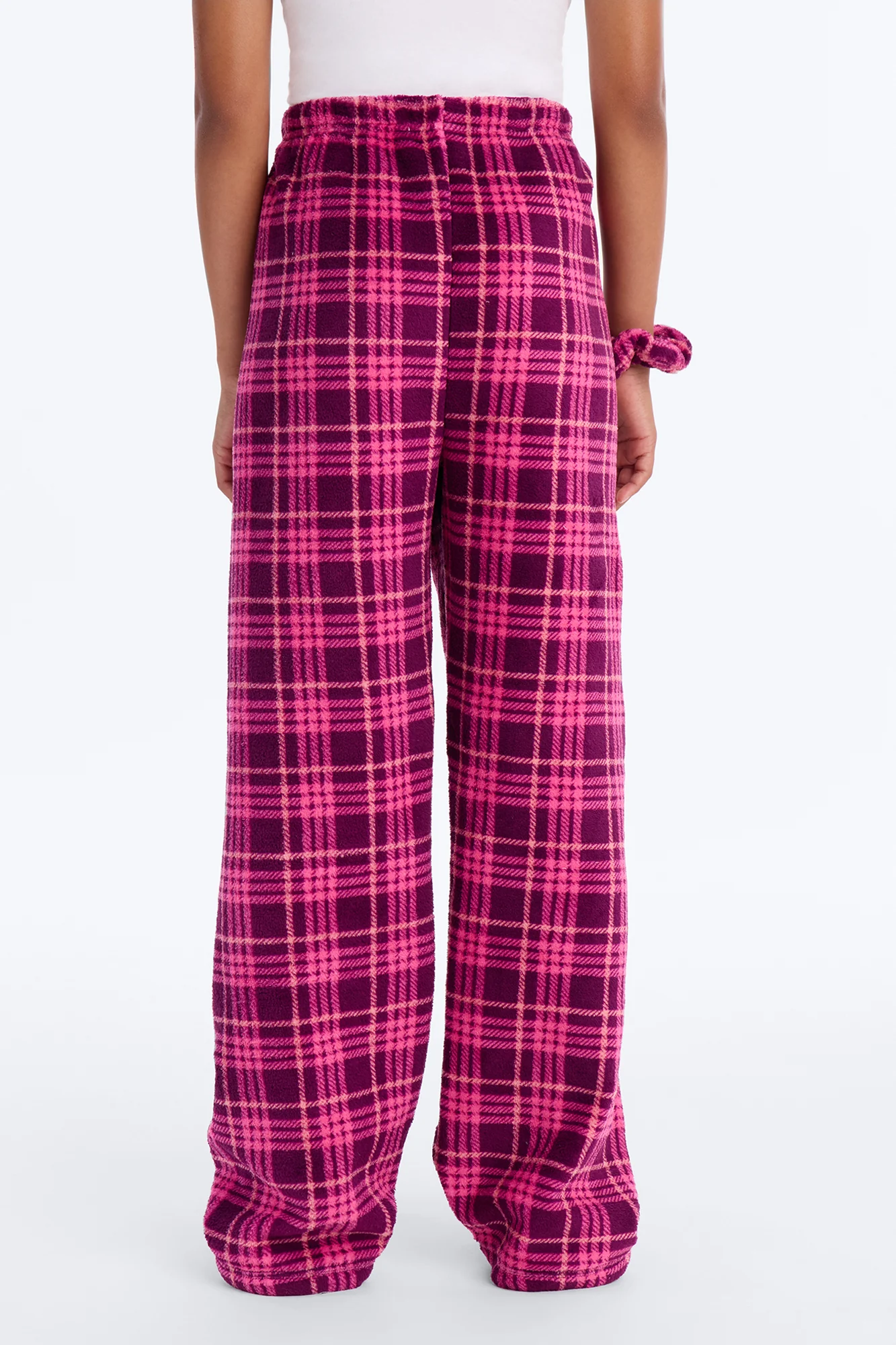 Mini Too Tired To Care Pants - Magenta/combo - Image 5