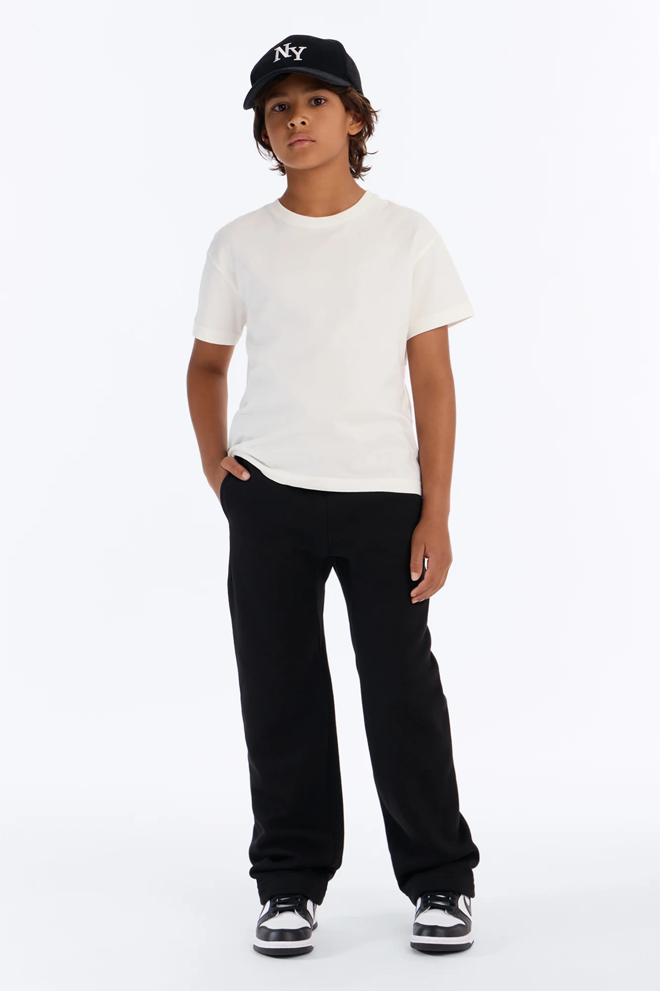 Mini Tyson Heavyweight Straight Sweatpants - Black