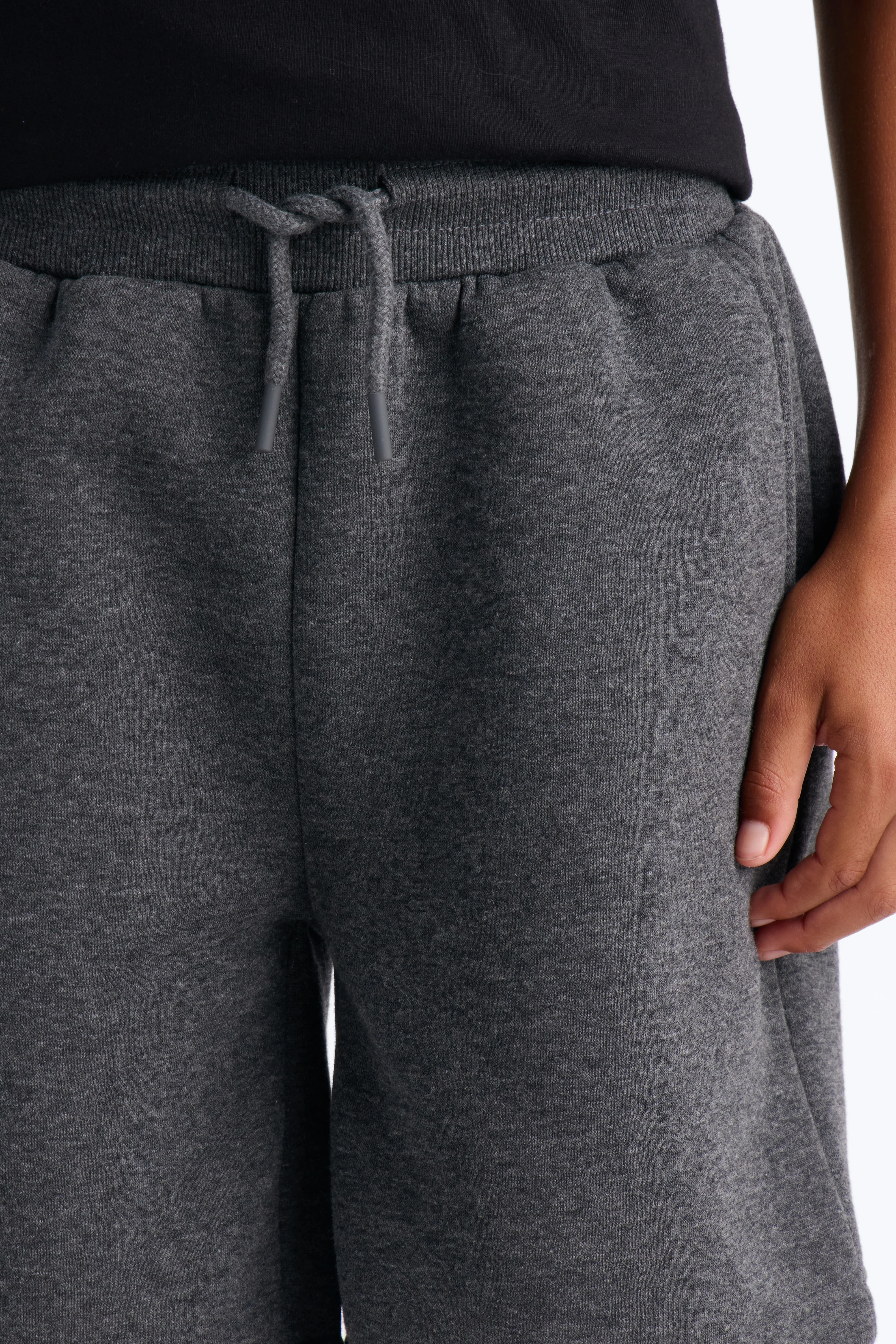 Mini Tyson Sweatshort - Charcoal - Image 4