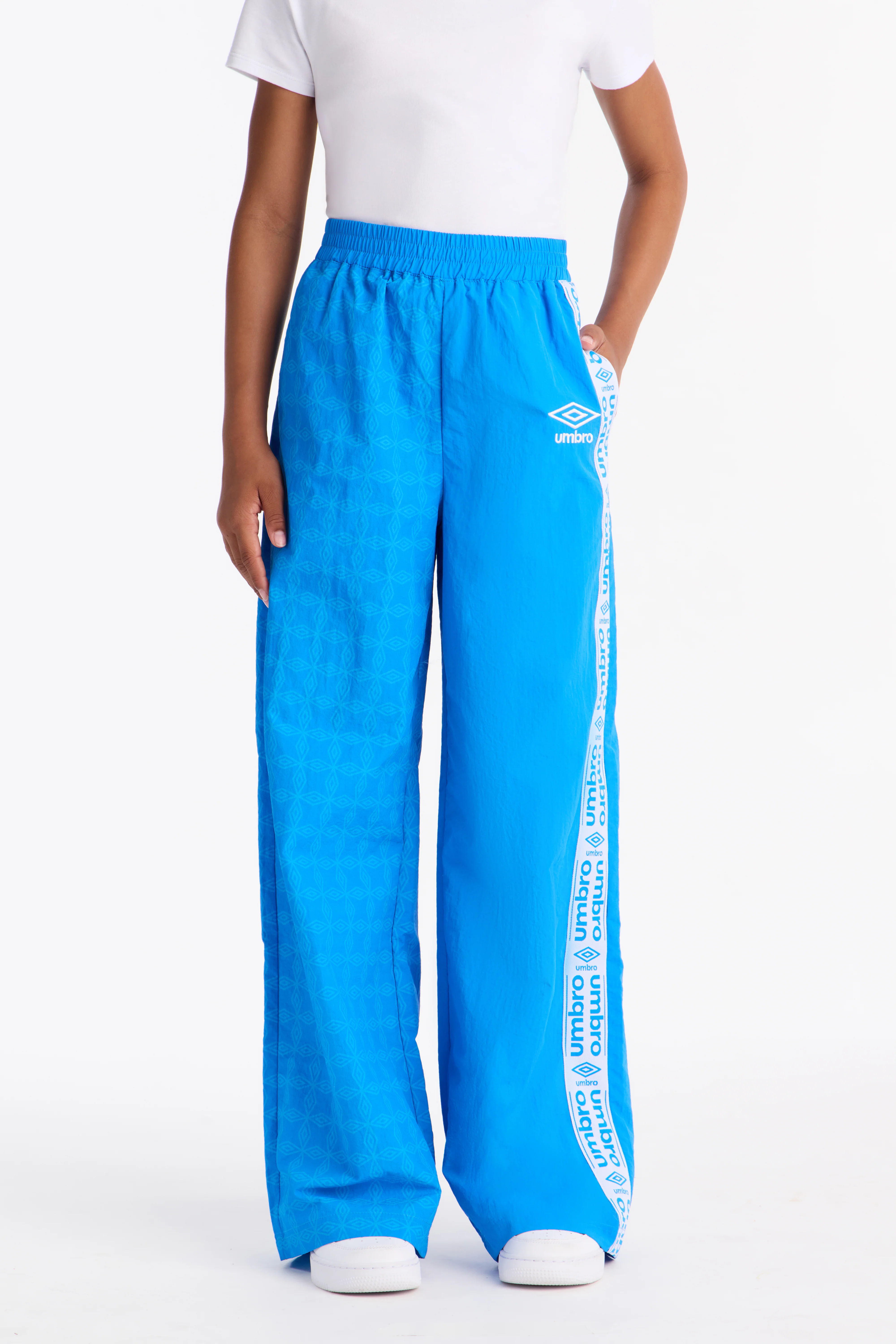 Mini Umbro Varsity Windbreaker Wide Leg Pants - Blue