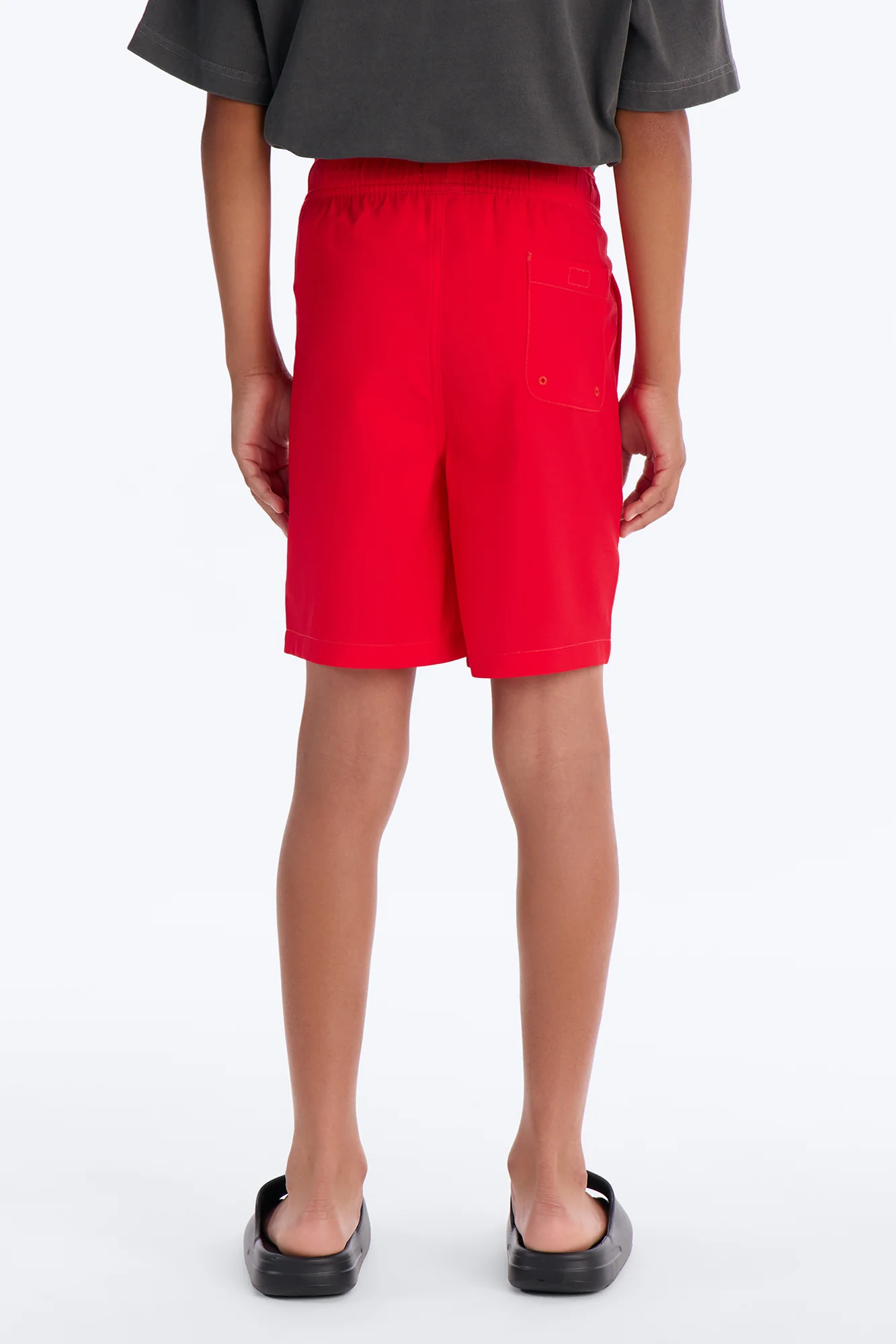 Mini Water Reactive Lucky 8Ball Reveal Swim Trunk - Red - Image 4
