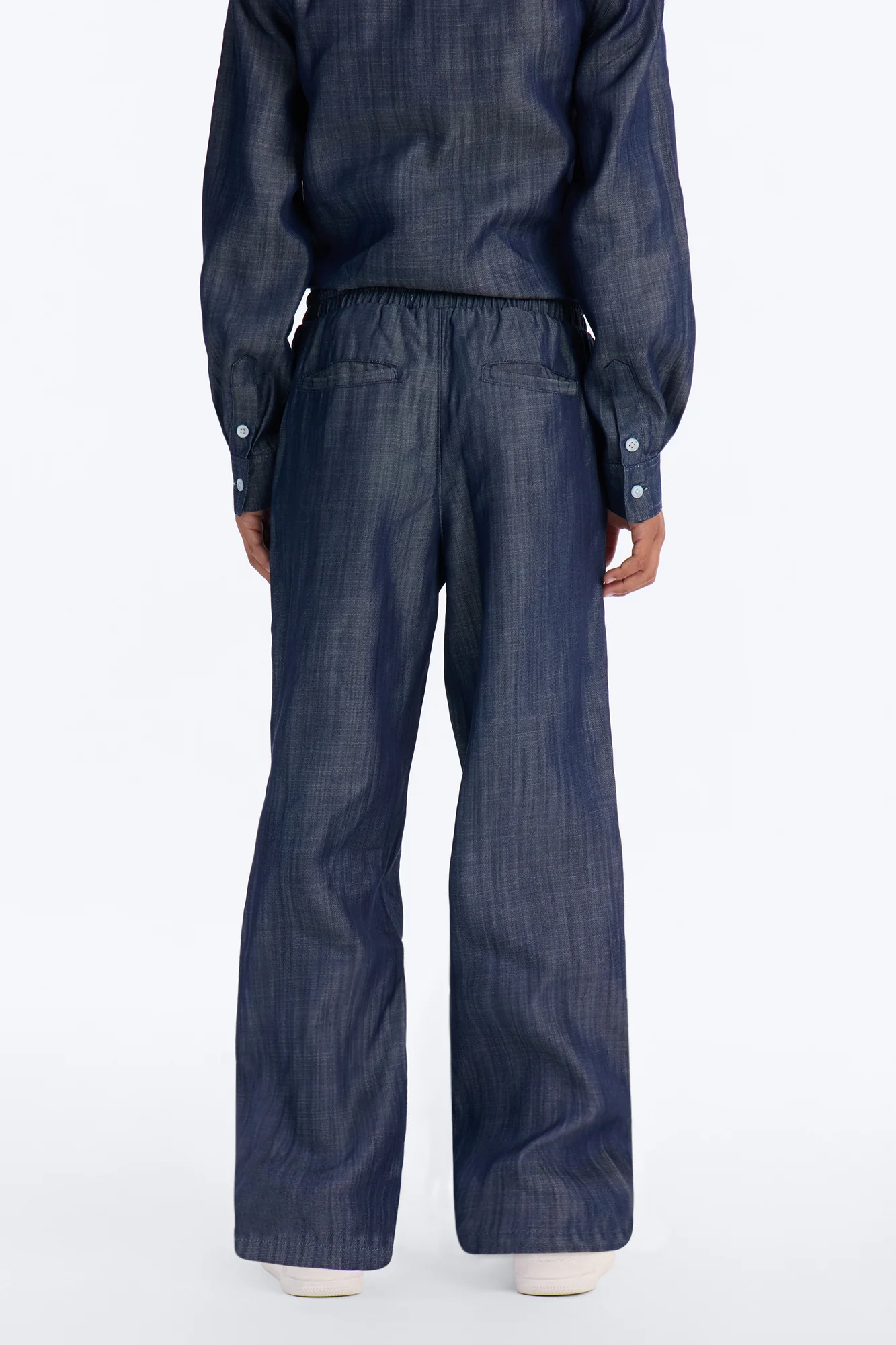 Mini Wide Leg Mercer Gates Pant - Indigo - Image 4