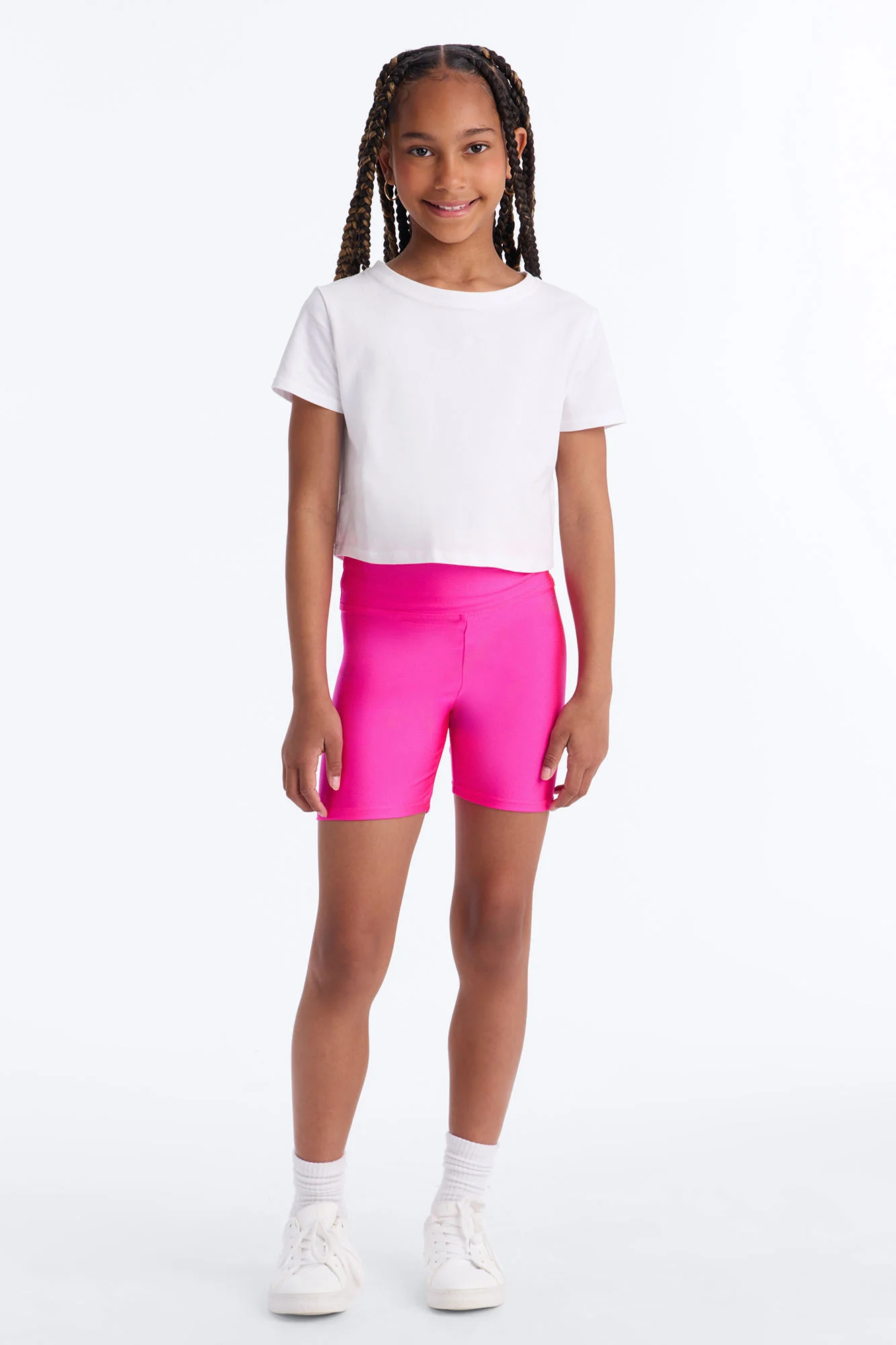 Mini Work It Girl Bike Short - Fuchsia