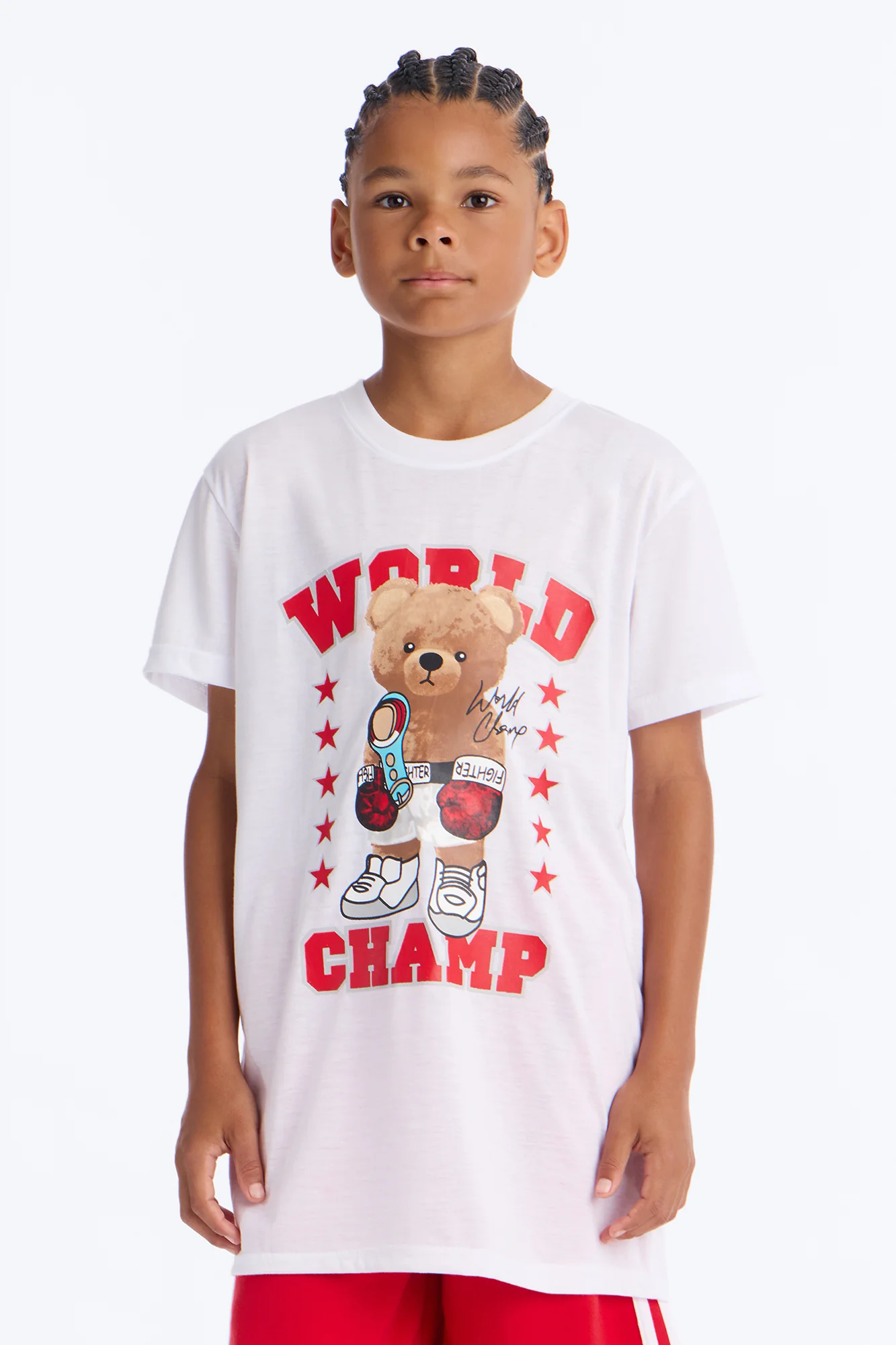 Mini World Champ Short Set - White/combo - Image 2