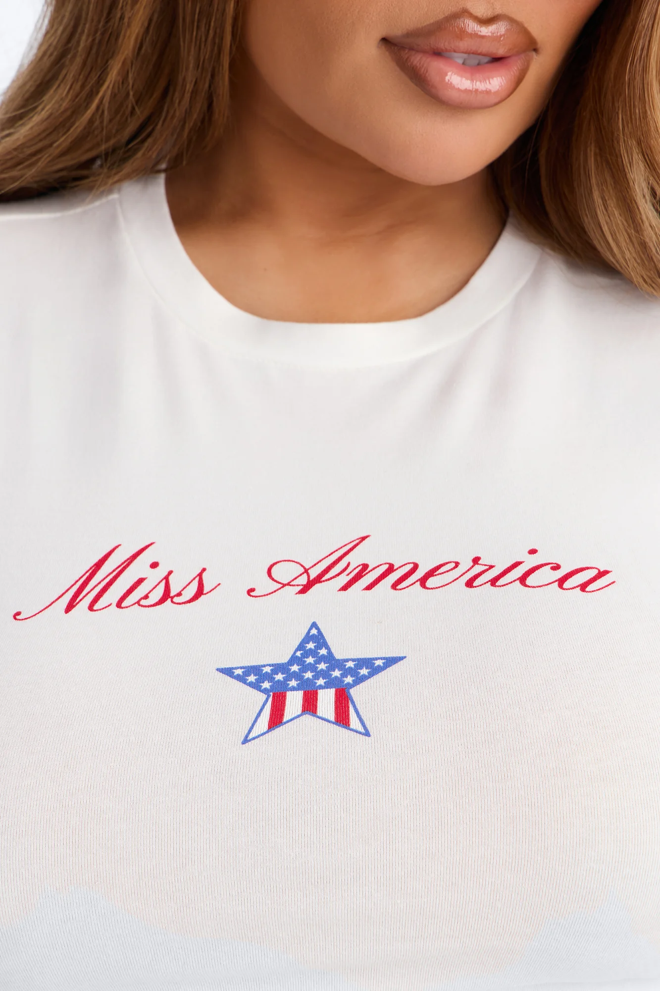 Miss America Baby Tee - White - Image 7