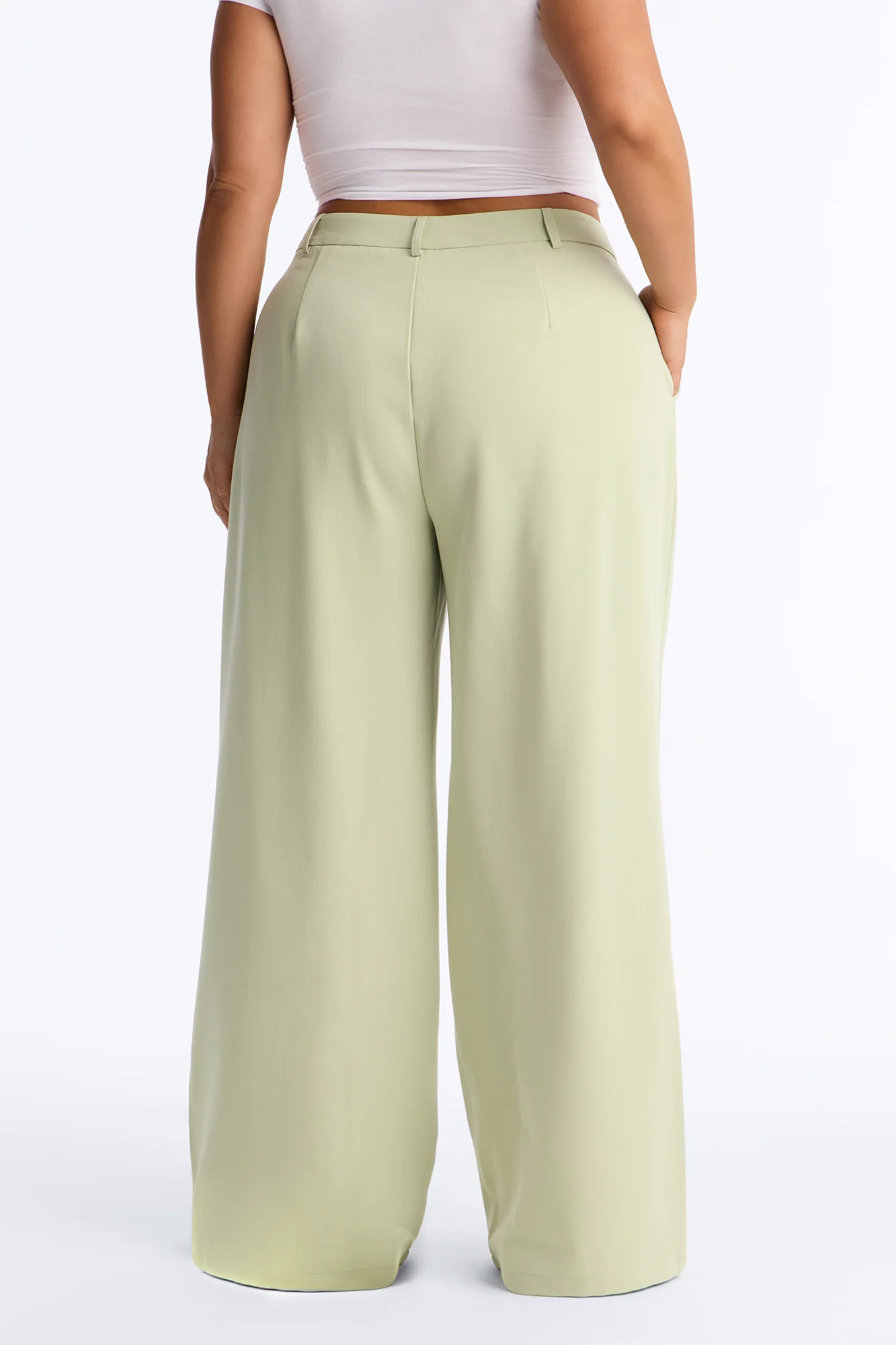 Miss Fabulous Straight Leg Trouser - Sage - Image 6