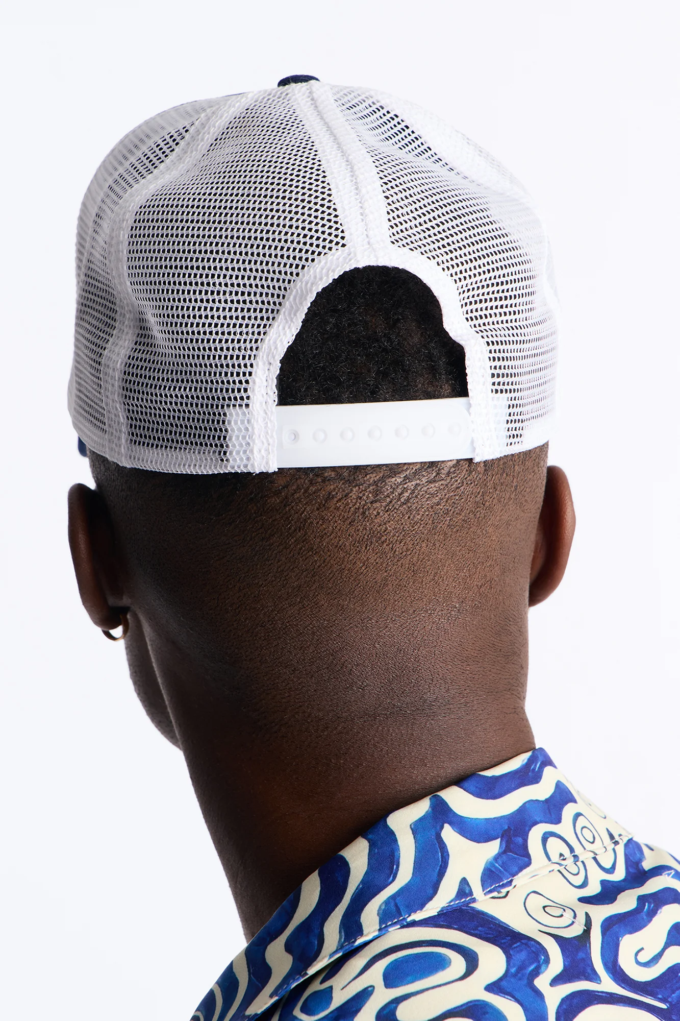Modelo Corduroy Trucker Hat - Navy - Image 2