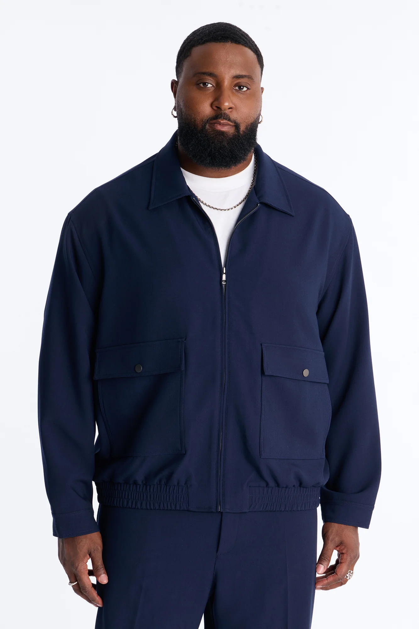 Modern Essential Jacket - Navy - Image 4