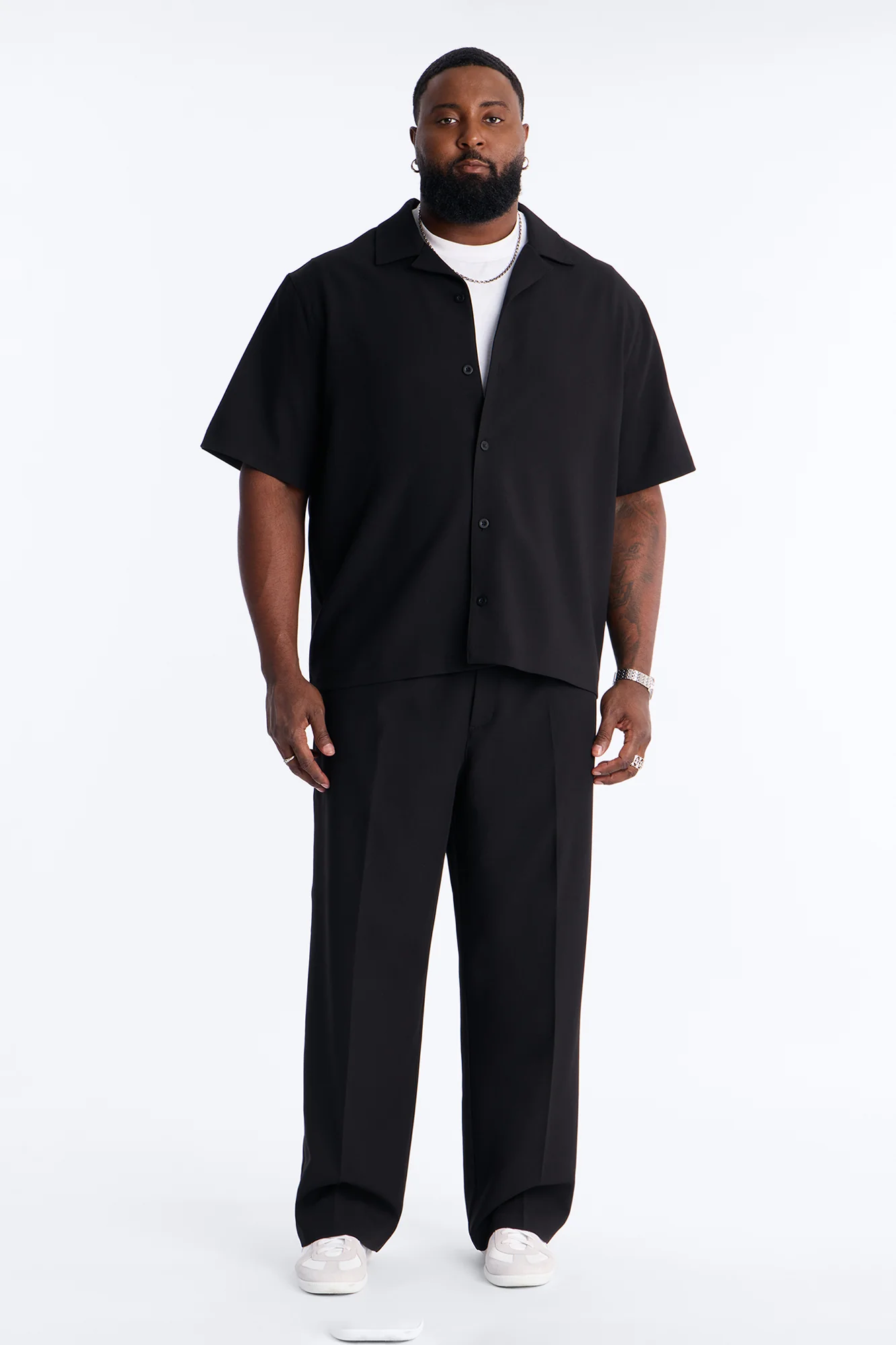 Modern Essential Relaxed Trouser - Black - Image 7
