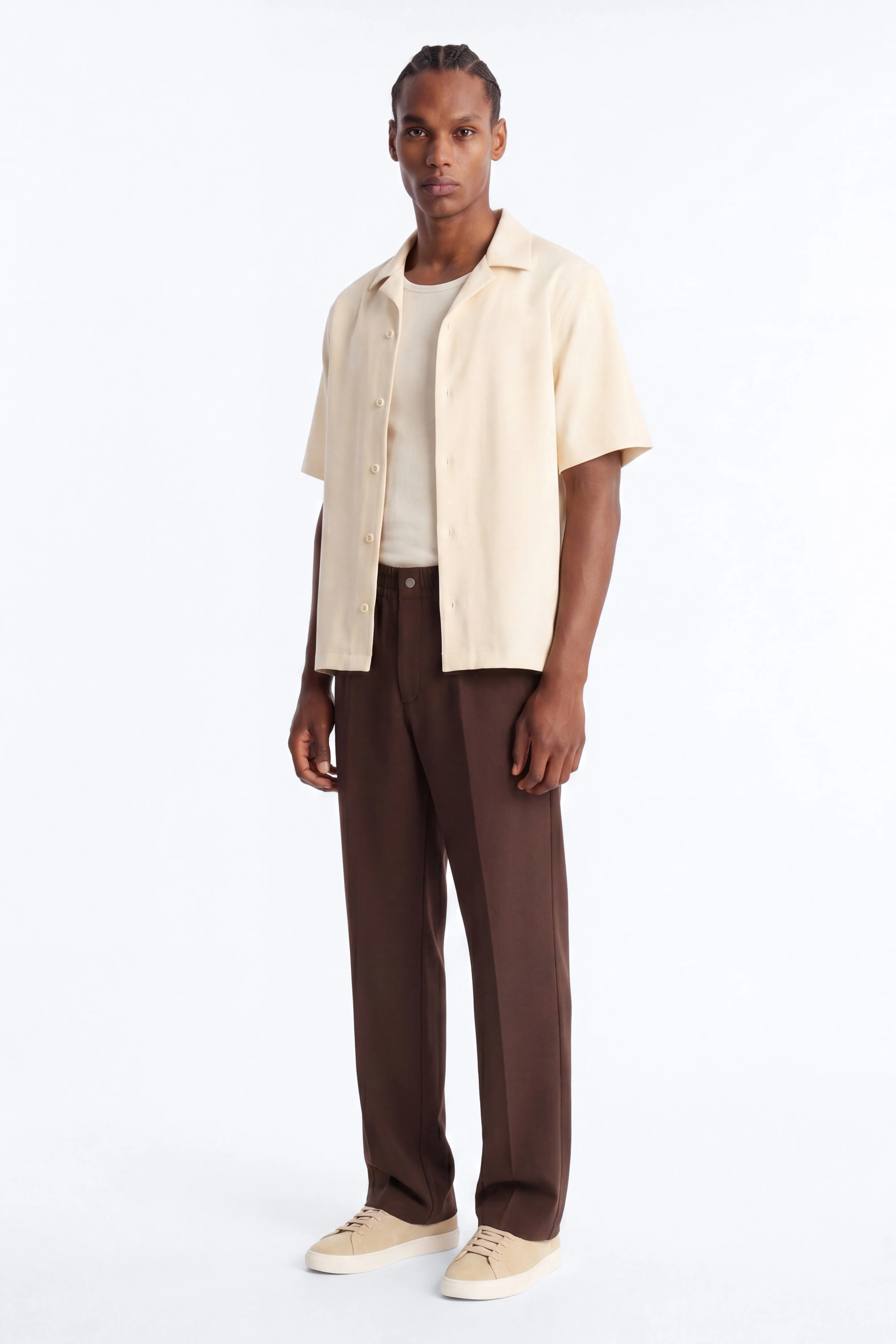 Modern Essential Relaxed Trouser - Chocolate