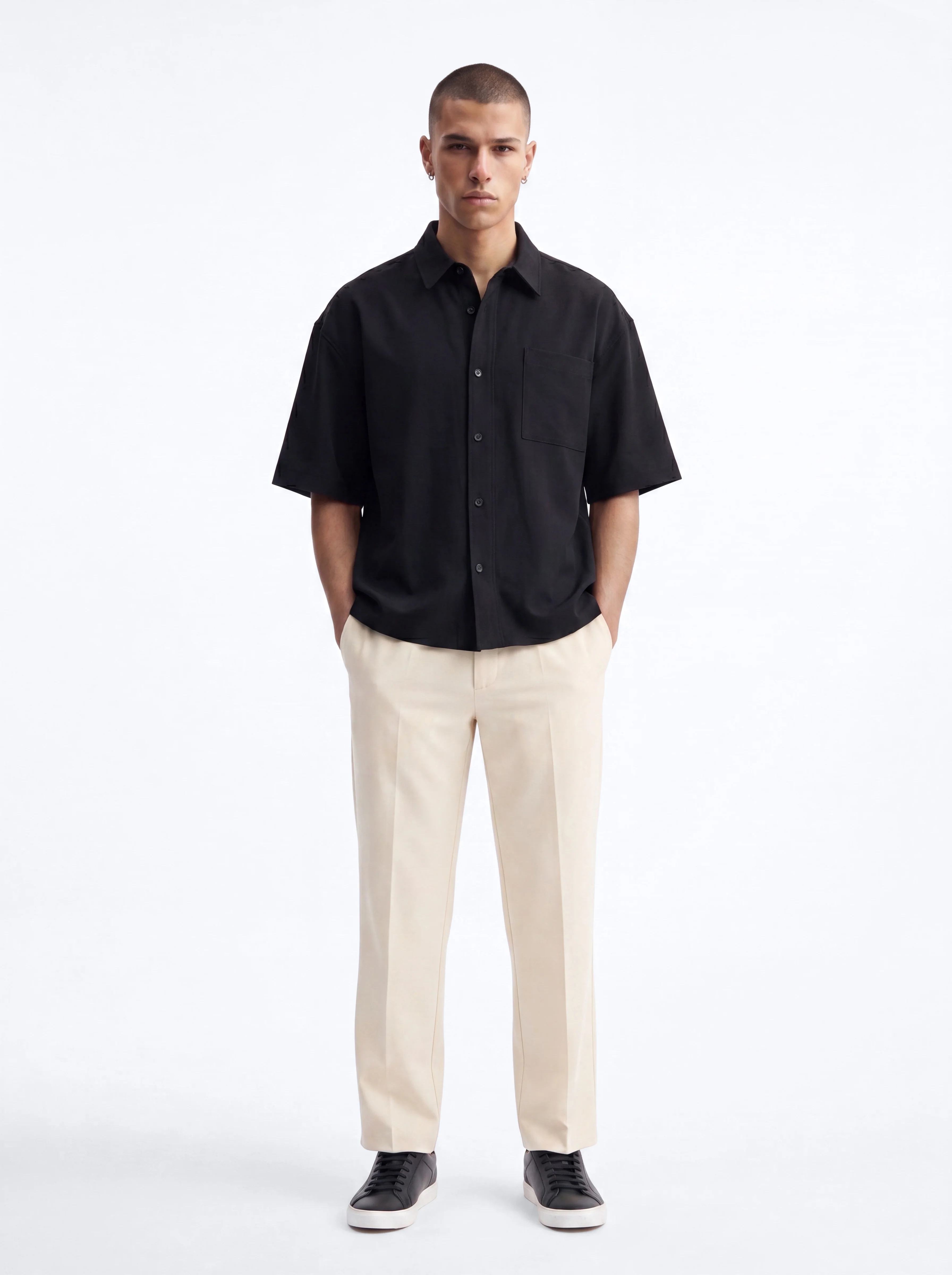 Modern Essential Slim Trouser - Beige