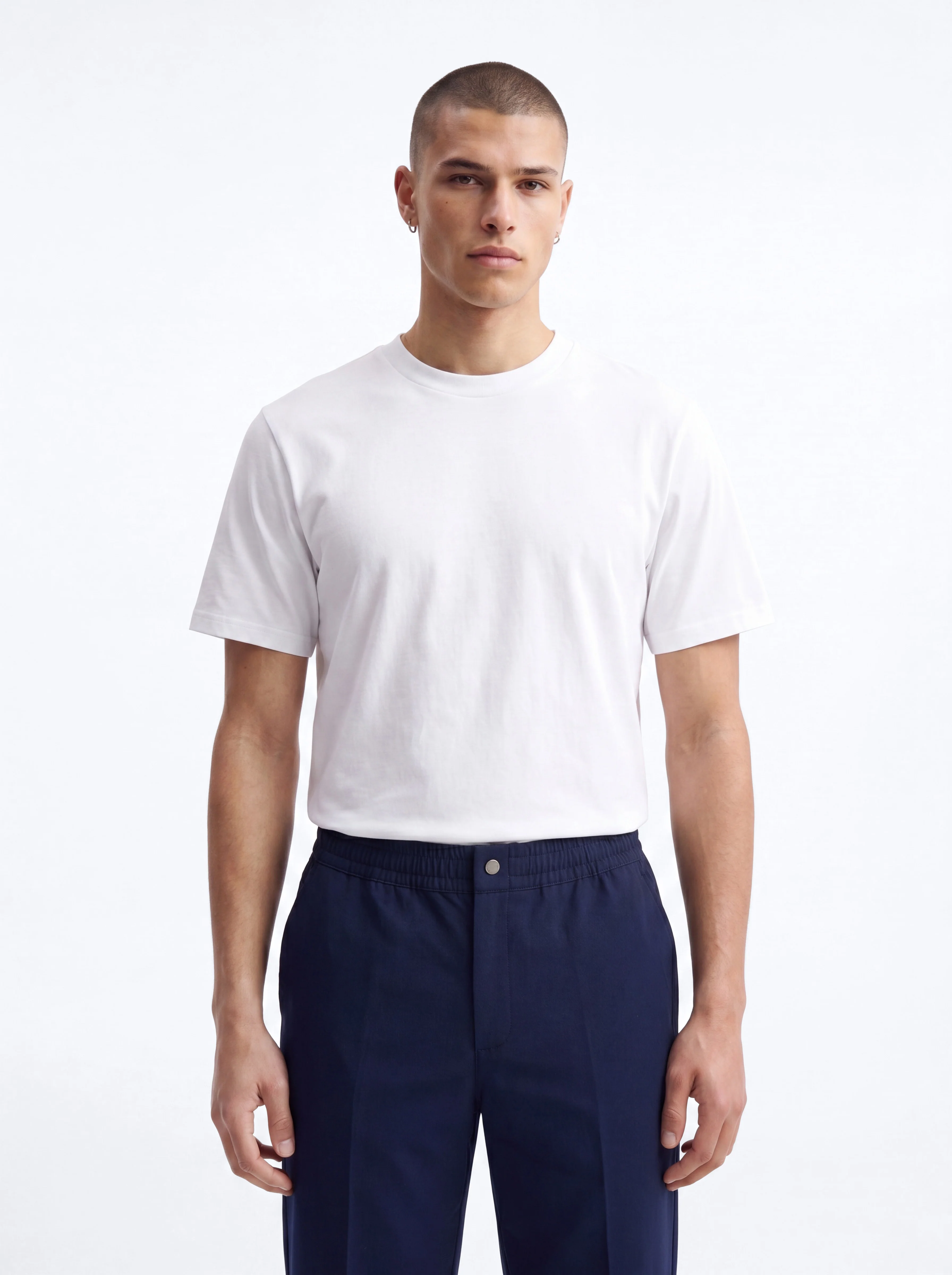 Modern Essential Slim Trouser - Navy - Image 3